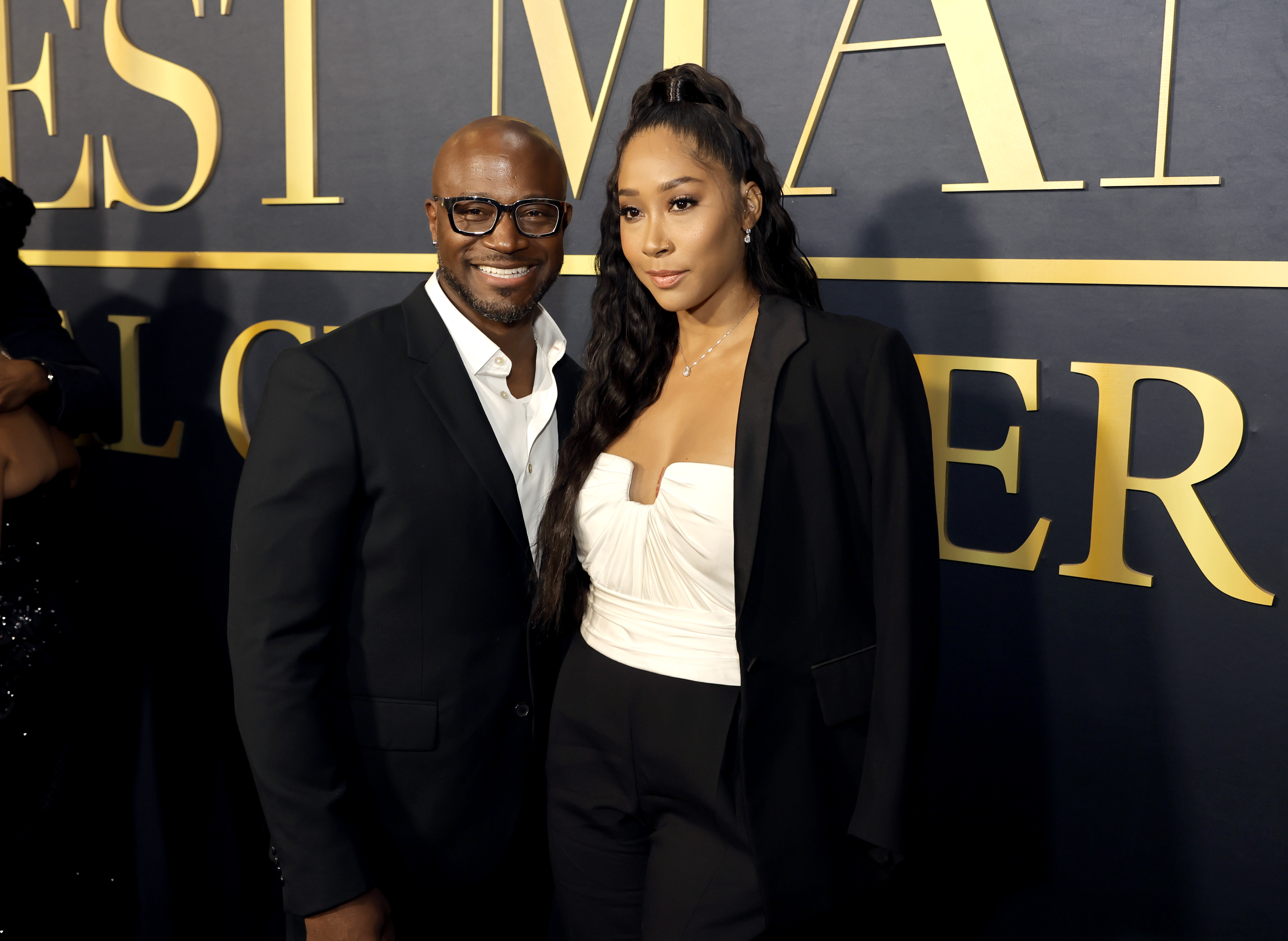 Taye Diggs and Apryl Jones attend Peacock's "The Best Man: The Final Chapters" premiere event at Hollywood Athletic Club on December 7, 2022, in Hollywood, California | Source: Getty Images