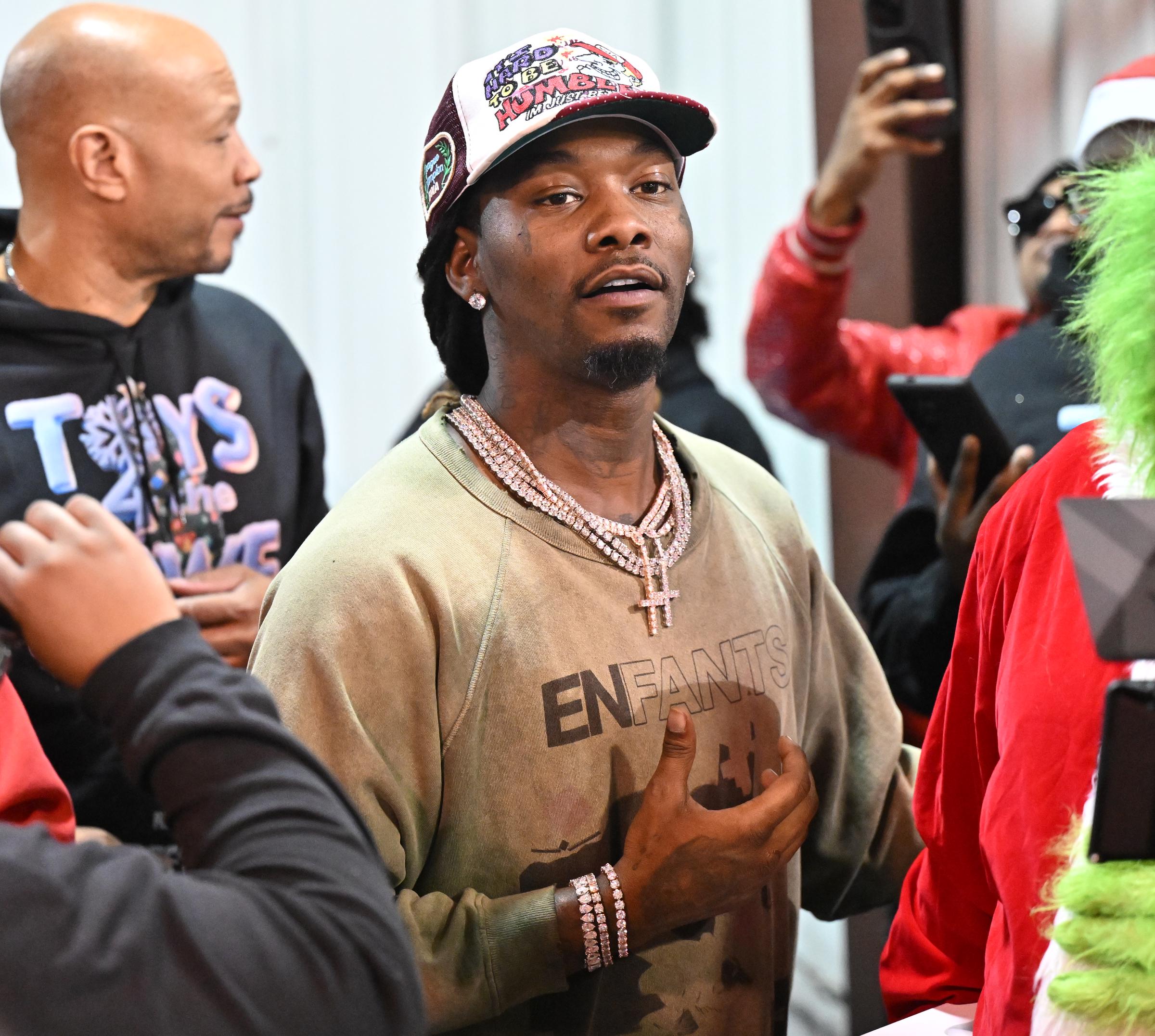 Offset attends the 4th Annual Toys 4 The Nawf Christmas Charity Event in Norcross, Georgia, on December 20, 2025 | Source: Getty Images