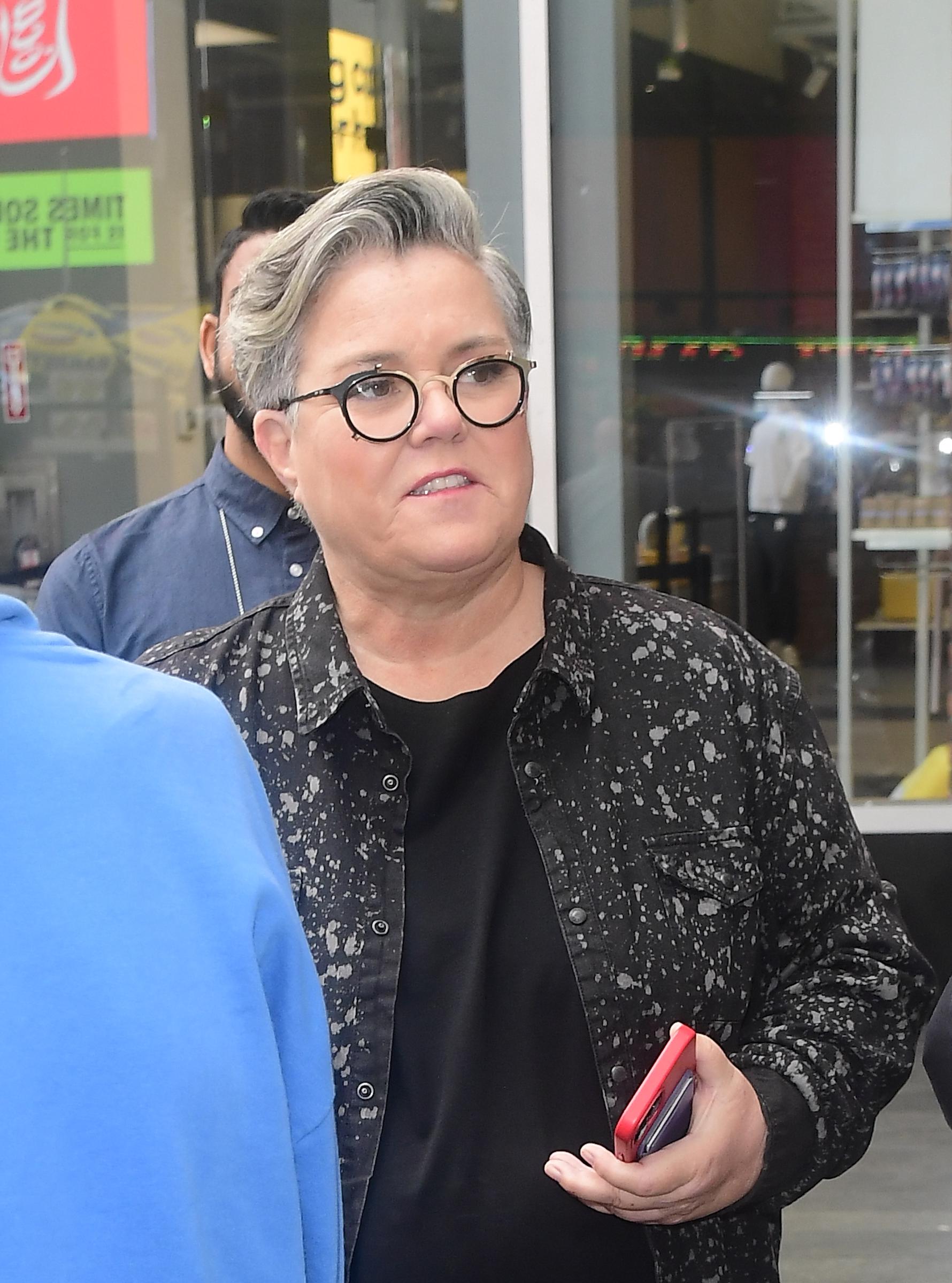 Rosie O'Donnell is seen in New York City in 2022. She later said losing about 60 pounds changed more than her health, leading her to undergo a lower facelift after developing pronounced marionette lines. | Source: Getty Images