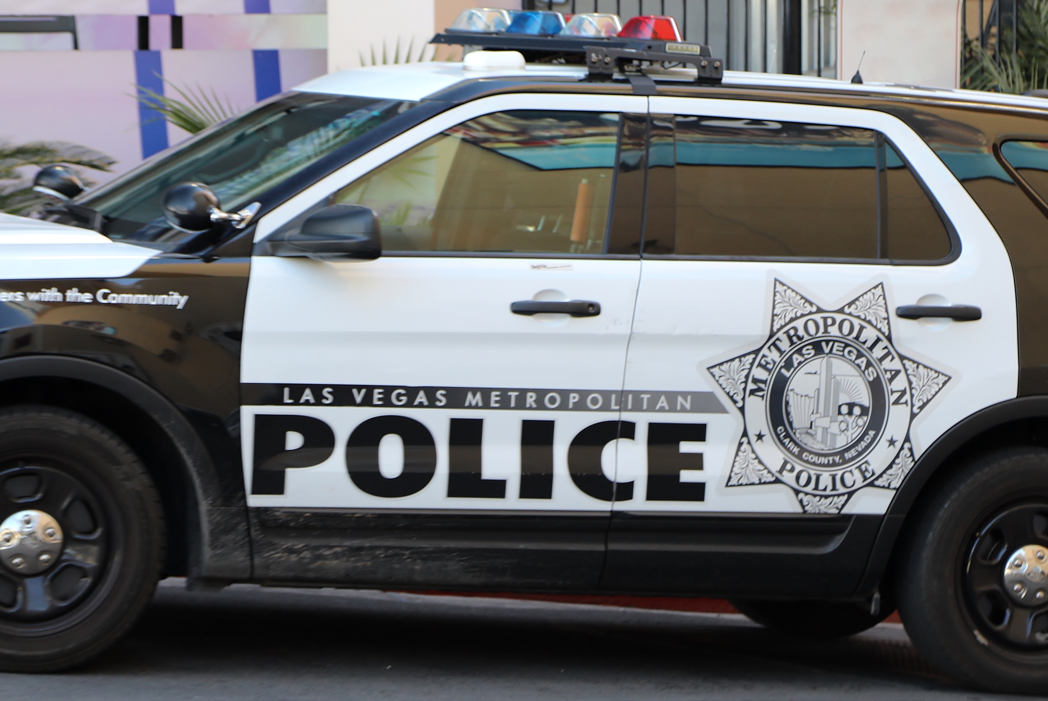 Las Vegas Metropolitan Police Department parked on the street. | Source: Getty Images
