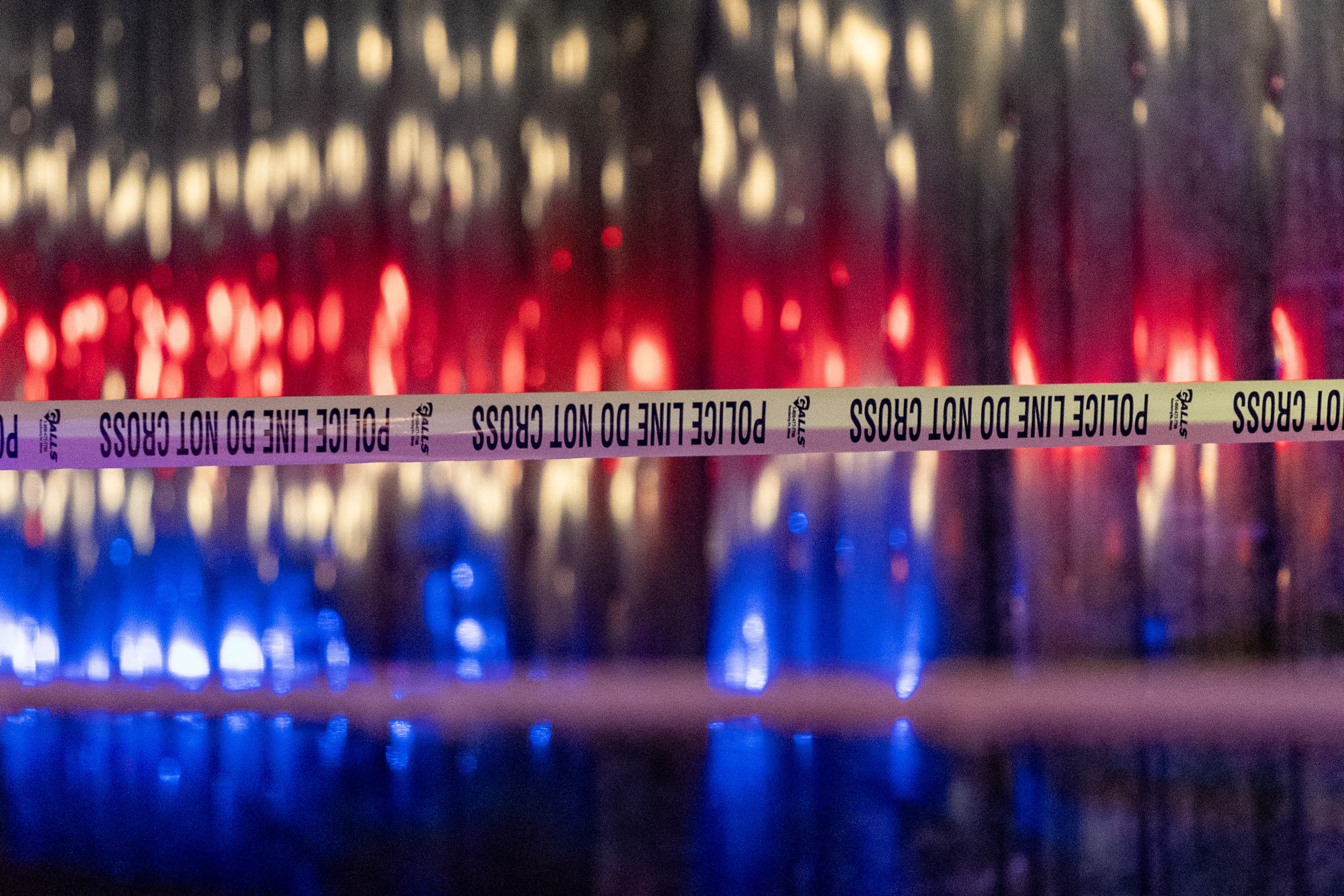 Police tape is seen outside the Capital Jewish Museum following a shooting that left two people dead, in Washington, D.C., in the early hours of May 22, 2025 | Source: Getty Images