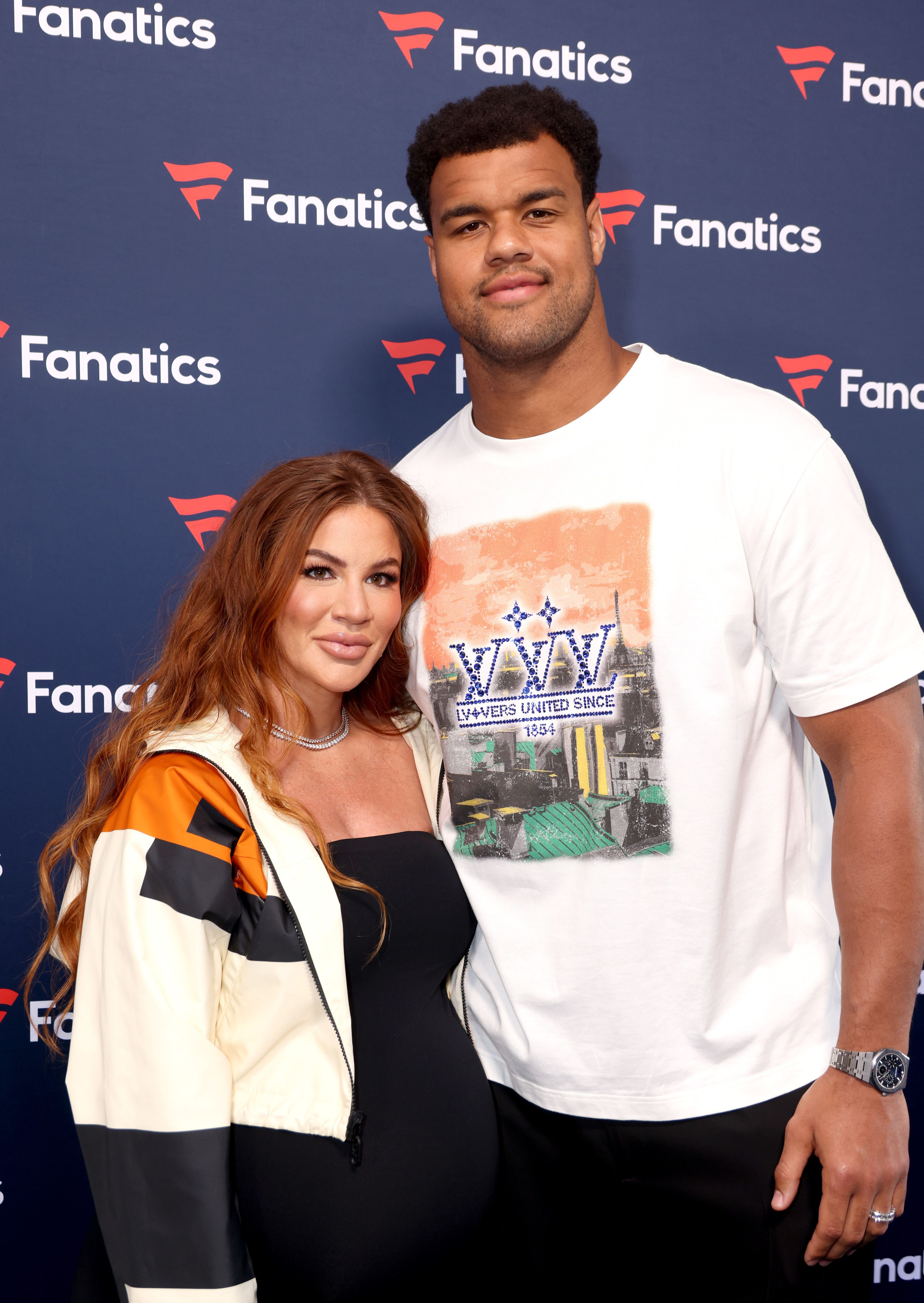 Mindy and Arik Armstead at the 2025 Fanatics Super Bowl Party on February 8 in New Orleans, Louisiana. | Source: Getty Images