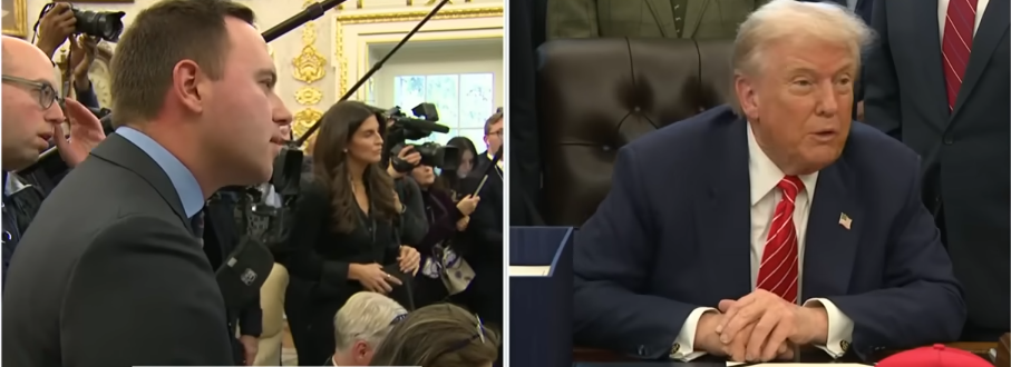 President Donald Trump answers question from reporter about Nancy Guthrie's disappearance on February 3, 2026 | Source: YouTube/Fox News