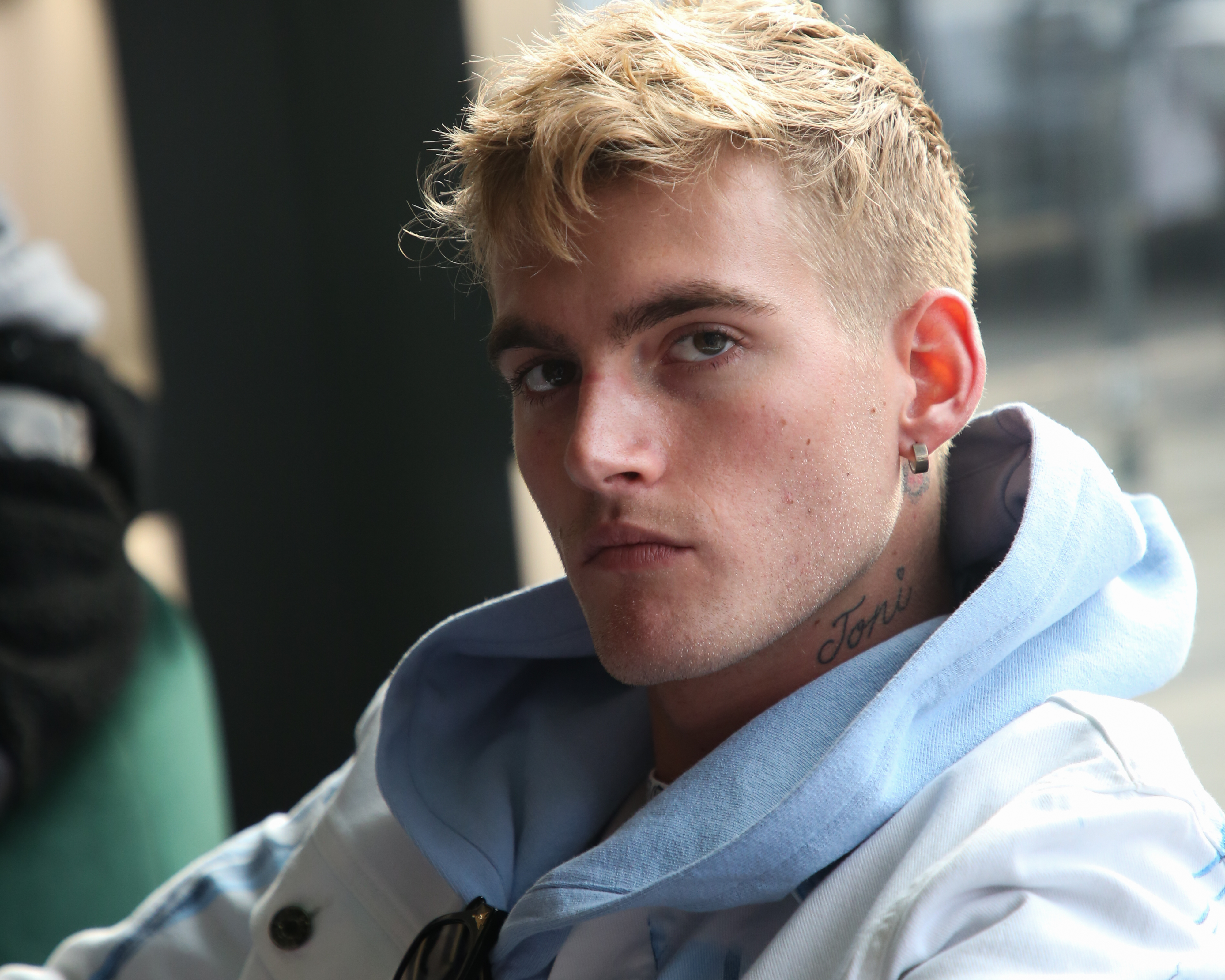 Presley Gerber hosting a pop-up model casting in Los Angeles, California on November 18, 2021. | Source: Getty Images