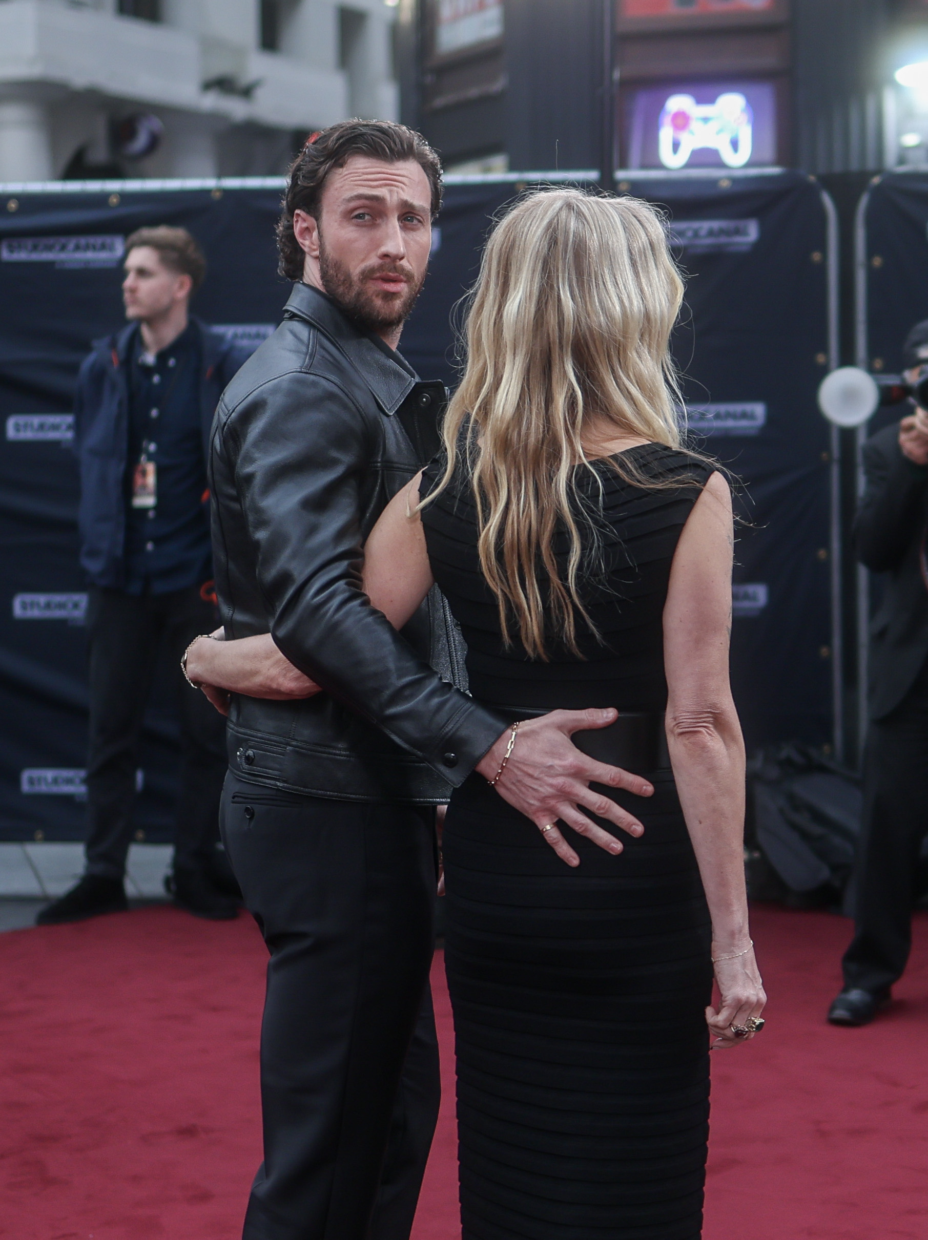 Sam and Aaron Taylor-Johnson attend the world premiere of "Back To Black" on April 8, 2024 | Source: Getty Images