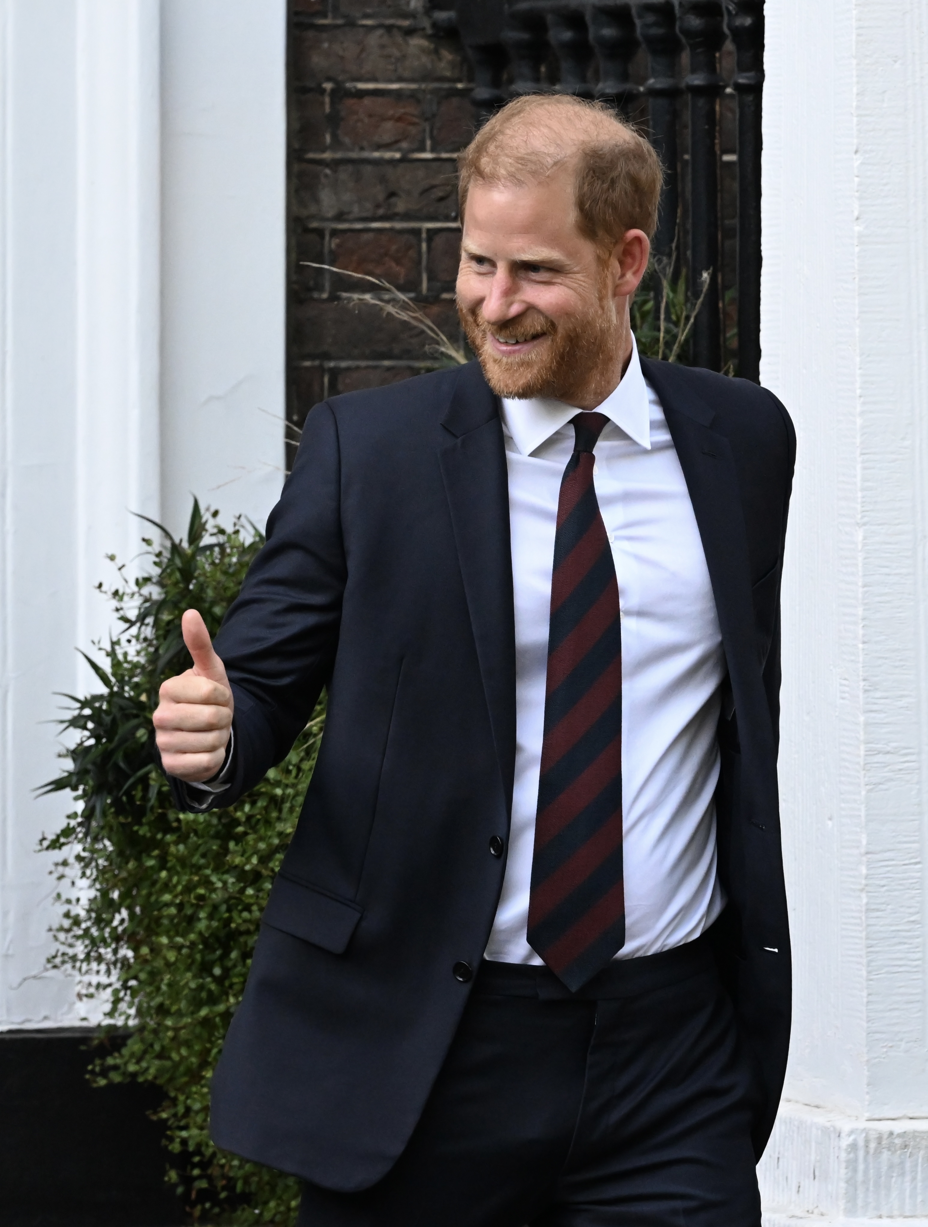 Prince Harry leaves an Invictus Games Foundation event at Chatham House in London in July 2026. Two months later, his first reported public appearance after relocating showed him continuing his own activities in Britain as a private citizen rather than a working royal. | Source: Getty Images