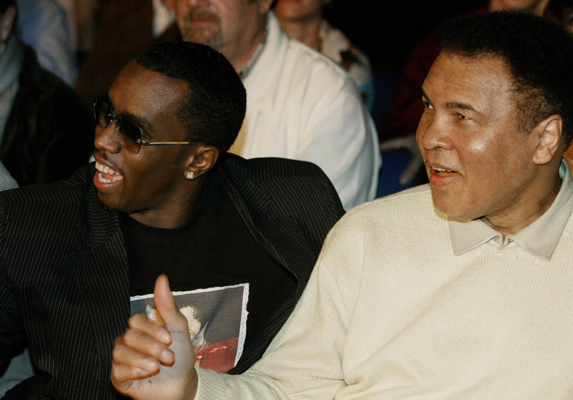 Combs was among the celebrity visitors to Atlanta's Biggs Morrison Boxing gym, which also welcomed professional fighters and Hollywood stars. | Source: Getty Images