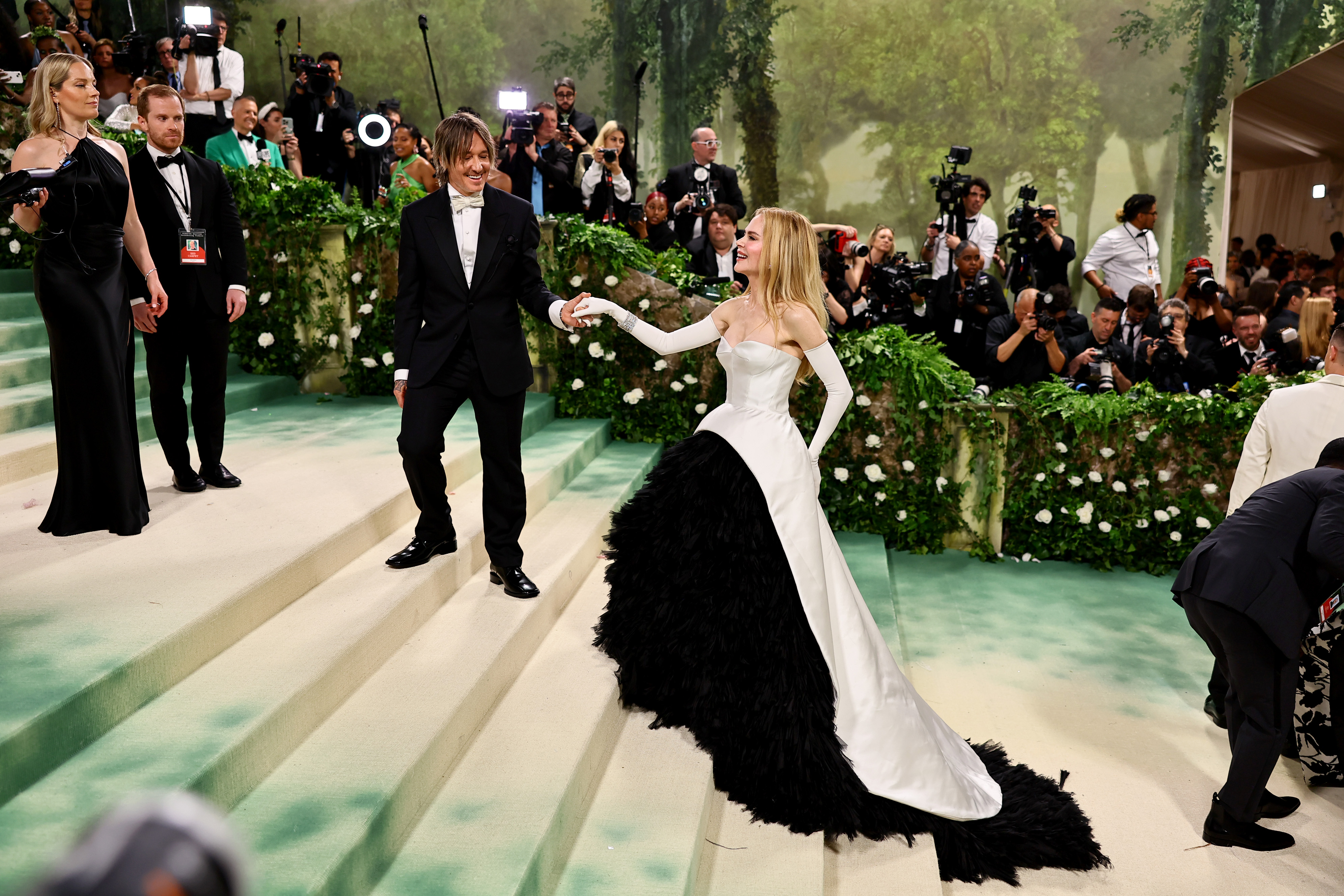 Keith Urban and Nicole Kidman arrive hand-in-hand at the 2024 Met Gala | Source: Getty Images