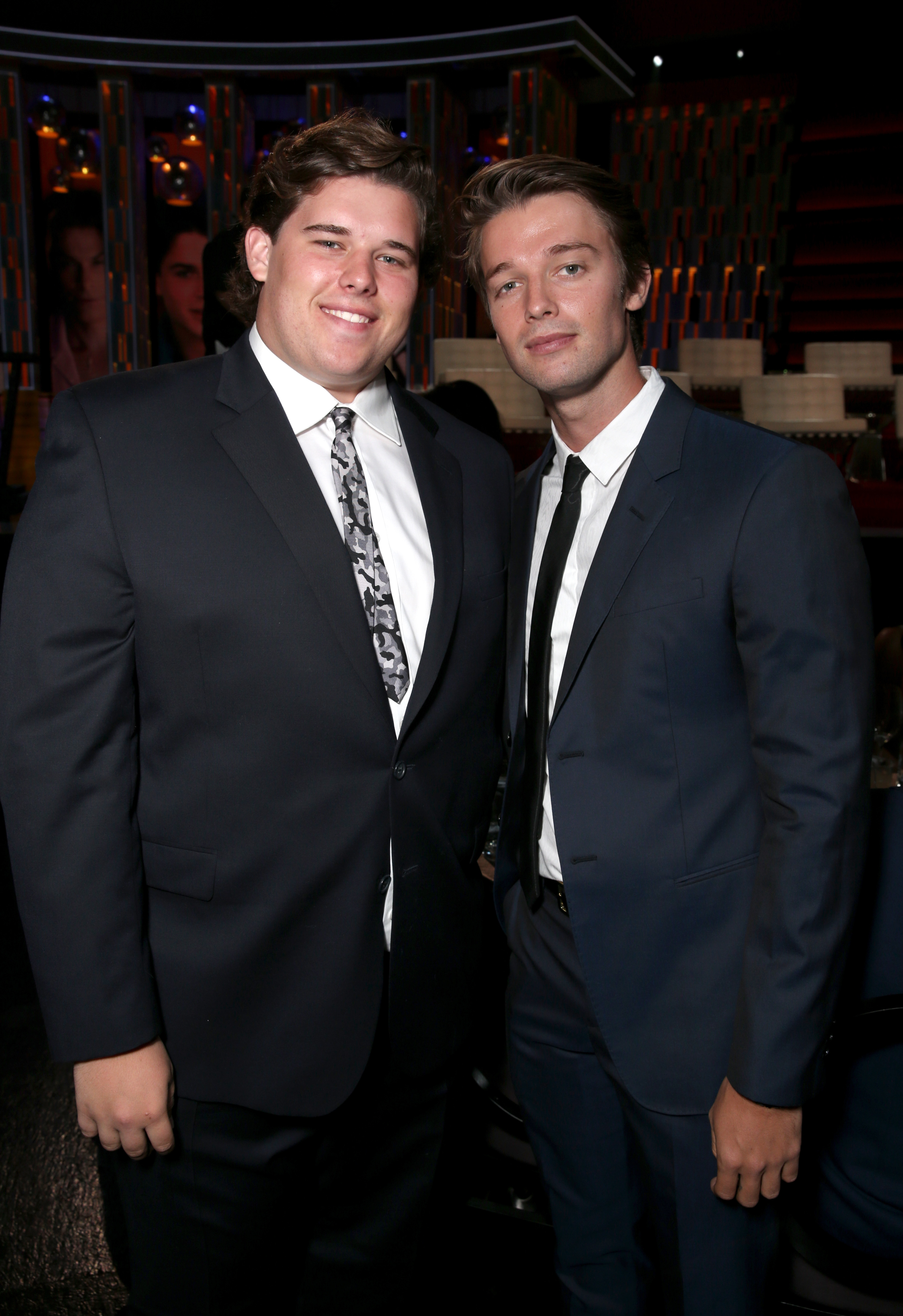 Christopher and Patrick Schwarzenegger at The Comedy Central Roast of Rob Lowe on August 27, 2016, in Los Angeles, California | Source: Getty Images