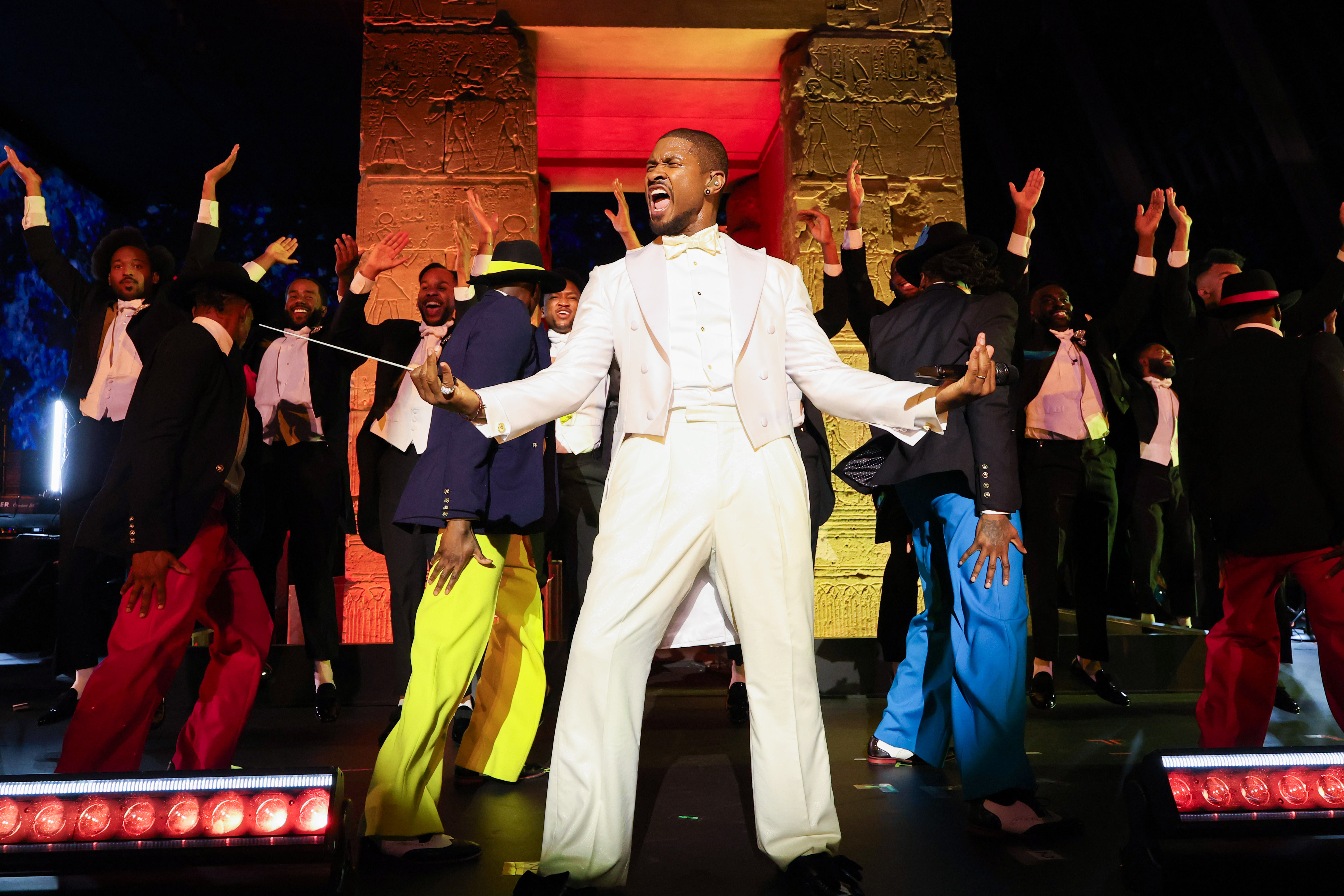 Usher performs onstage at the Met Gala on May 5, 2025, in New York City | Source: Getty Images