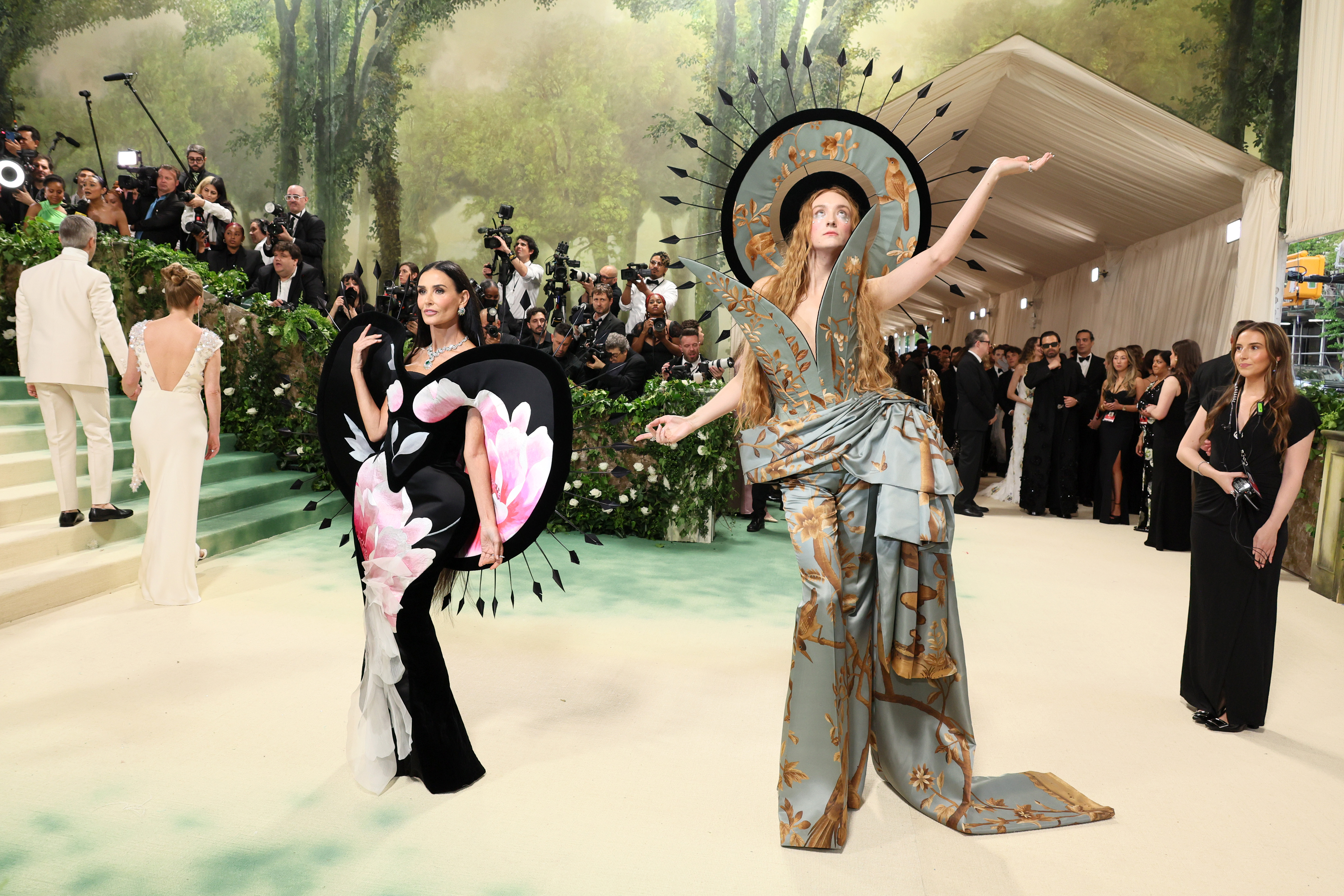 Demi Moore and Harris Reed attend The Met Gala Celebrating "Sleeping Beauties: Reawakening Fashion" at The Metropolitan Museum of Art on May 6, 2024, in New York City | Source: Getty Images