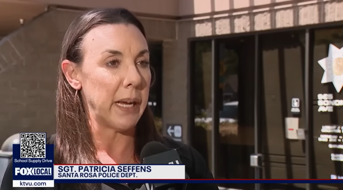 Sergeant Patricia Seffens speaks to the media following a domestic violence-related murder-suicide involving two sheriff’s department employees, as posted on August 12, 2025 | Source: YouTube/abc7news