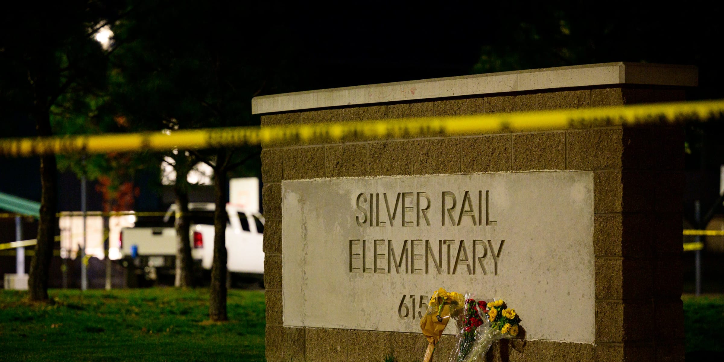Sign at the Silver Rail Elementary School | Source: Getty Images