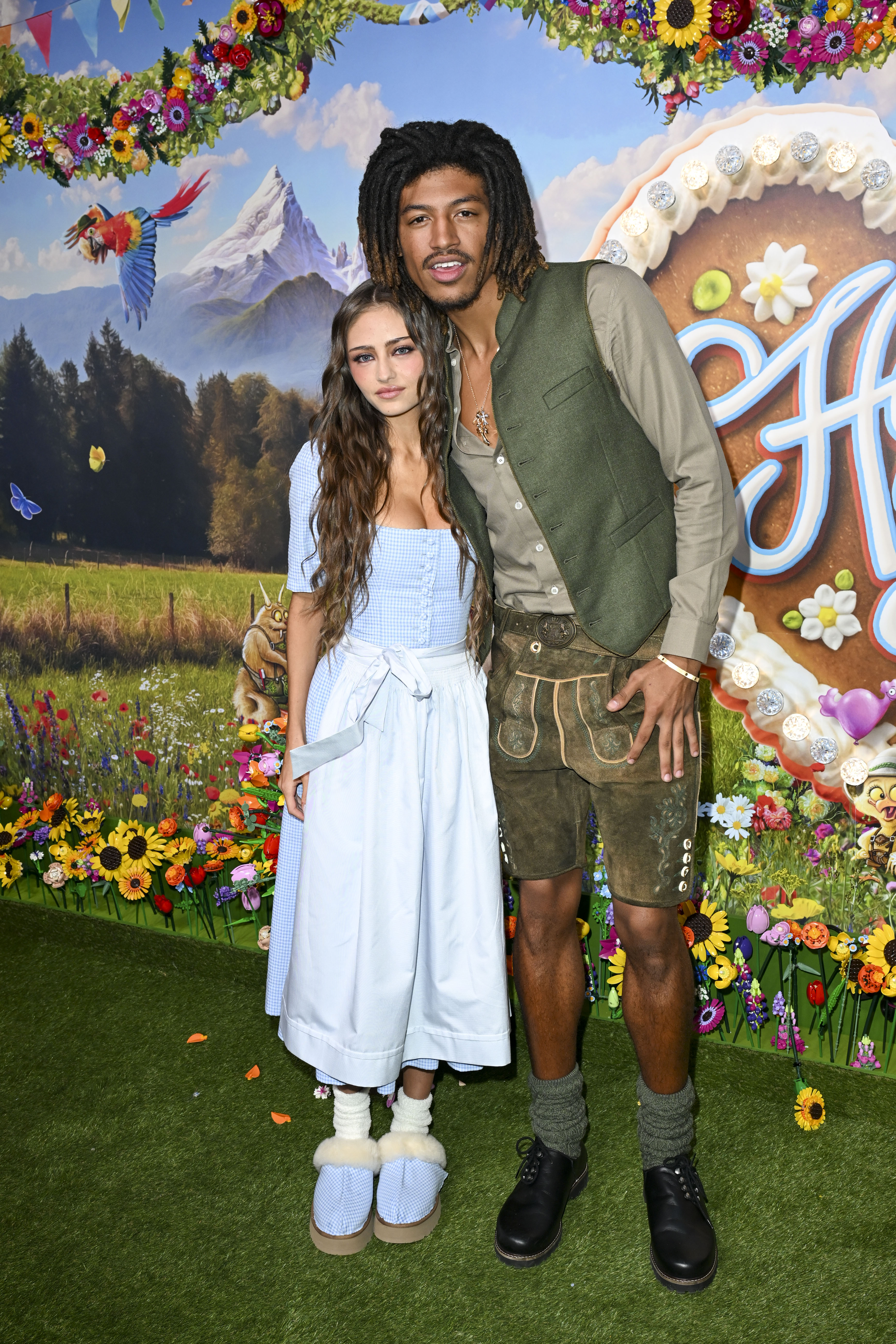 Leni Klum and Henry Samuel pose together during the “HeidiFest by Heidi Klum” ahead of the 2026 Oktoberfest at Hofbräuhaus Munich on September 17, 2026, in Munich, Germany. | Source: Getty Images