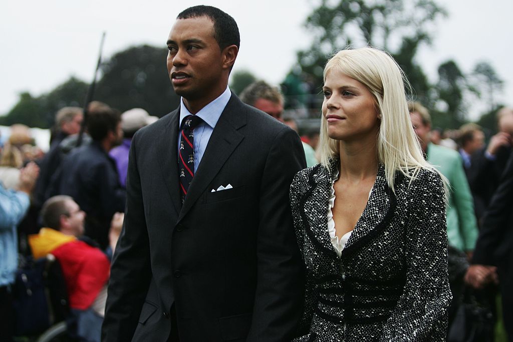 Tiger Woods and Elin Woods look on during the Opening Ceremony of the Ryder Cup at The K Club on September 21, 2006, in Straffan, Co. Kildare, Ireland | Source: Getty Images