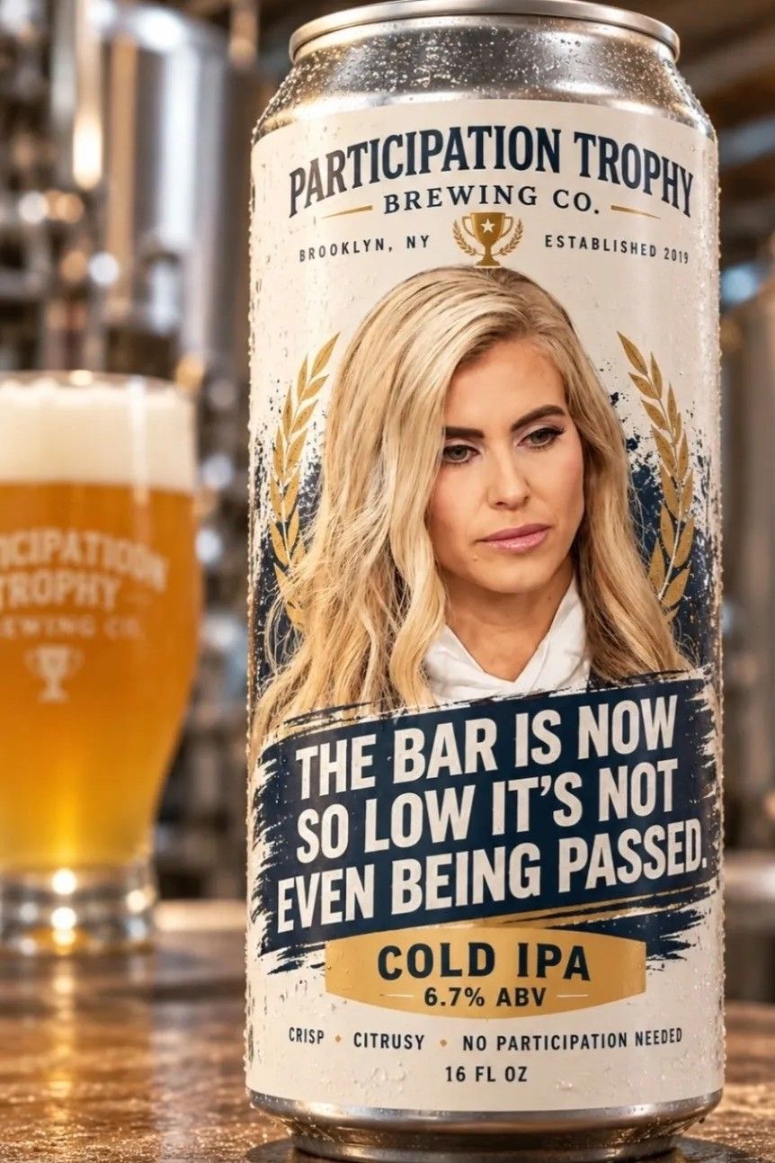 A now-deleted X post attributed to a New York City brewery featured a mock 6.7% Cold IPA inspired by the controversy over Zacharia's failed bar exam. | Source: X / A New York City brewery.
