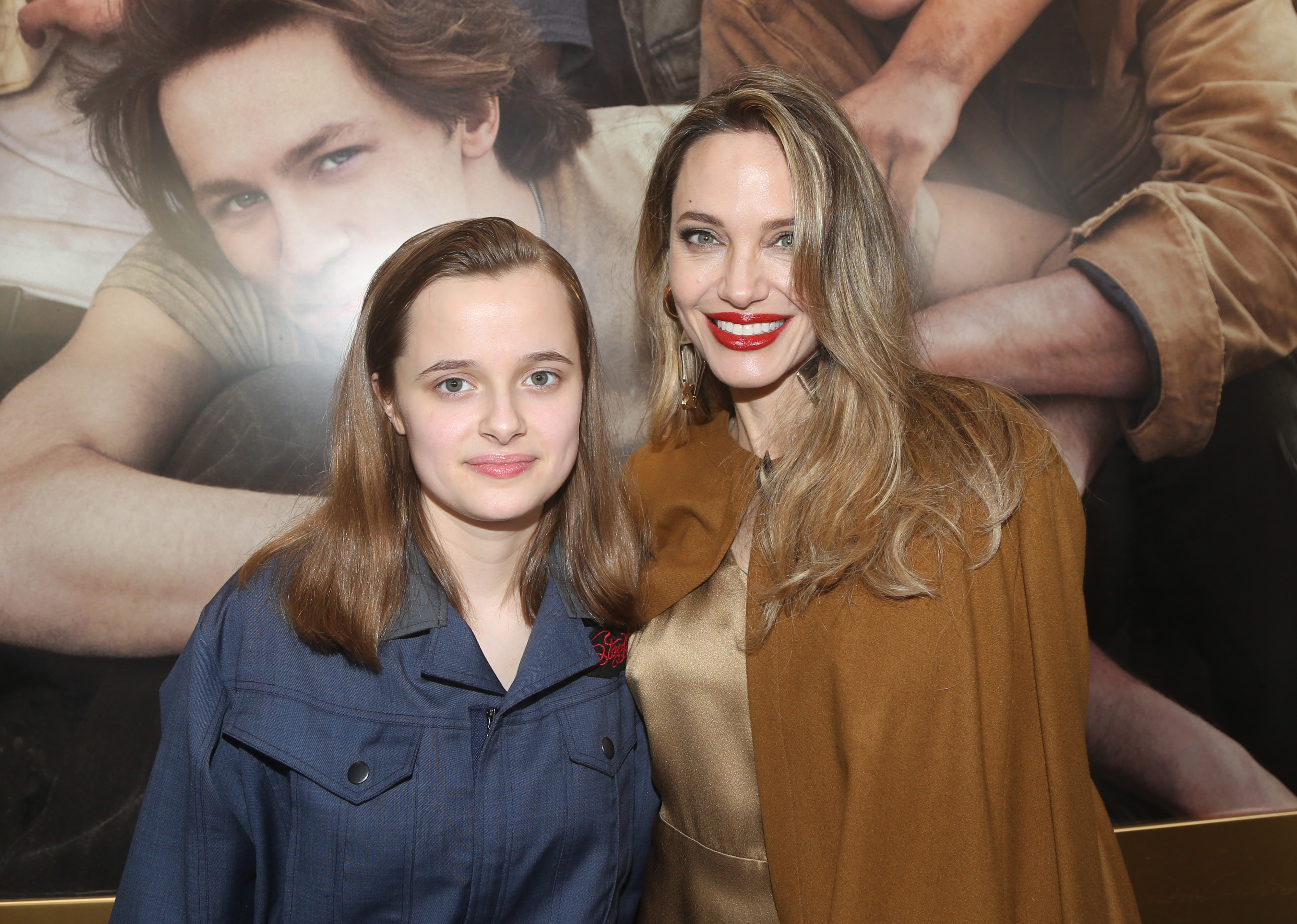 Vivienne Jolie-Pitt and Angelina Jolie attend the opening night of "The Outsiders" on April 11, 2024 | Source: Getty Images