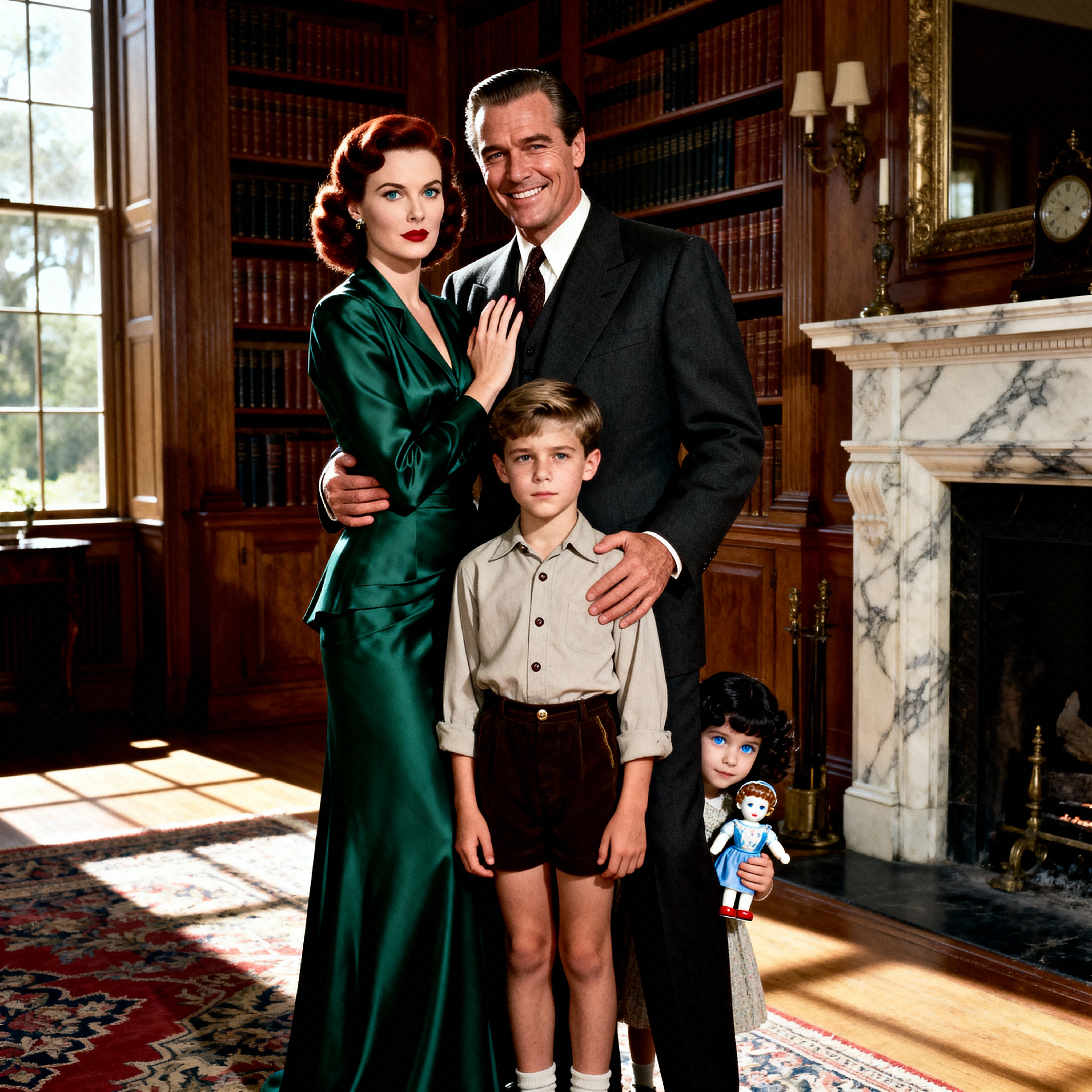 Scarlett and Rhett with their two kids, if they became a family of four. | Source: Grok
