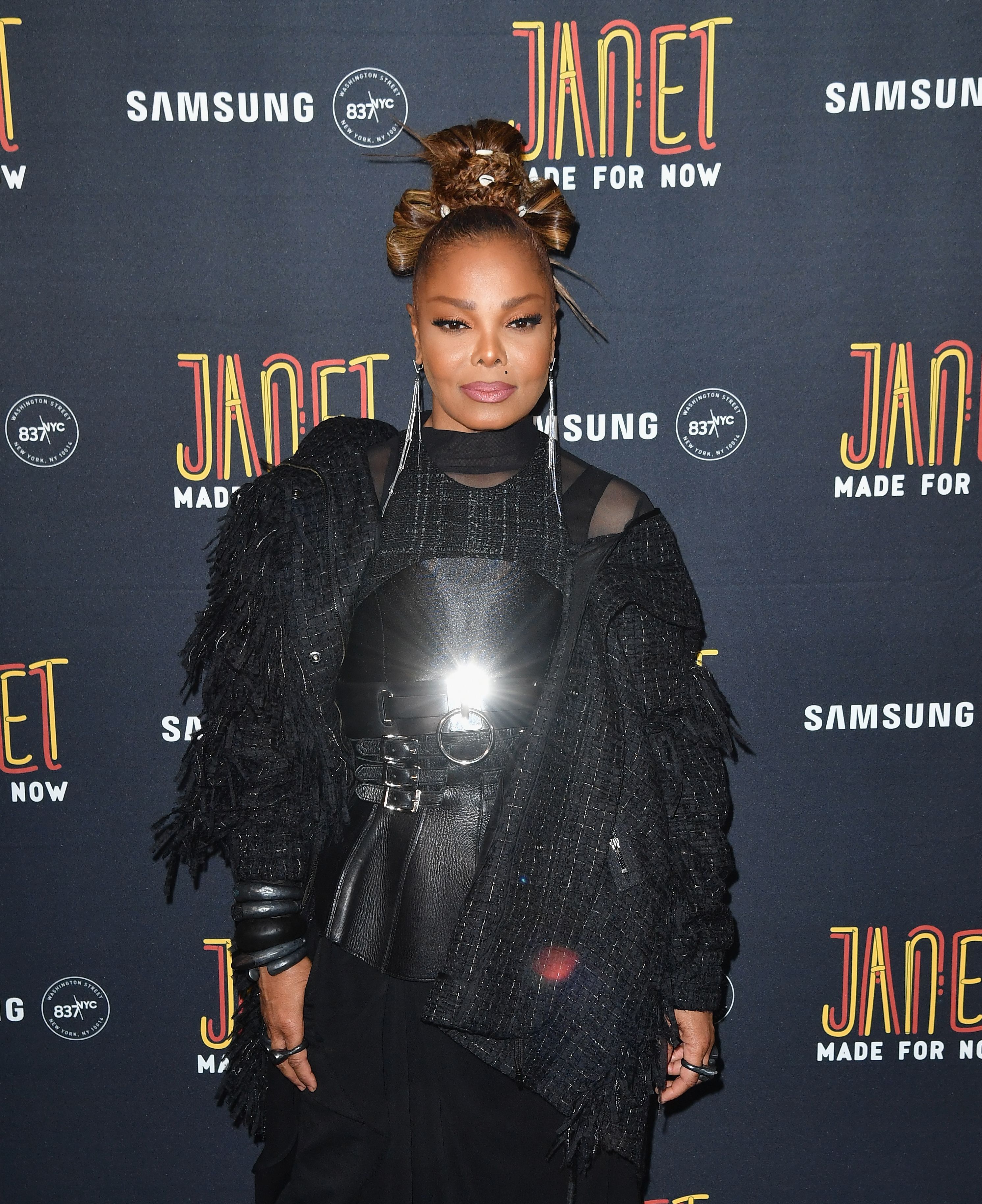 Janet Jackson attends her and Daddy Yankee's single release party for "Made For Now" at Samsung 837 on August 17, 2018, in New York City, New York.
