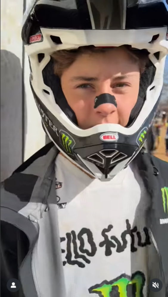 Aidan Zingg photographed in his gear before a race, from a video post dated March 15, 2025 | Source: Instagram/aidanzingg