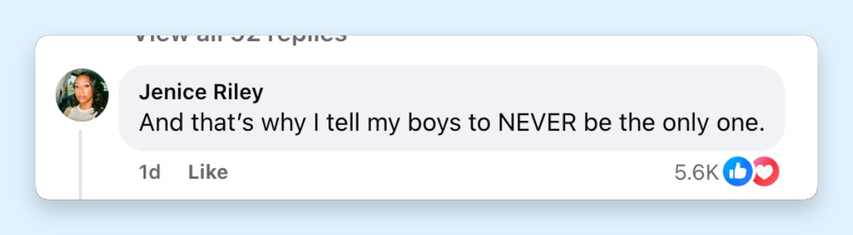 As Nolan Wells' final photos circulated online, some commenters focused on the fact that he had been with others before he disappeared. One viral reaction warned, "NEVER be the only one," capturing the fear many parents felt as the story spread. | Source: Facebook/Christine Wonsley