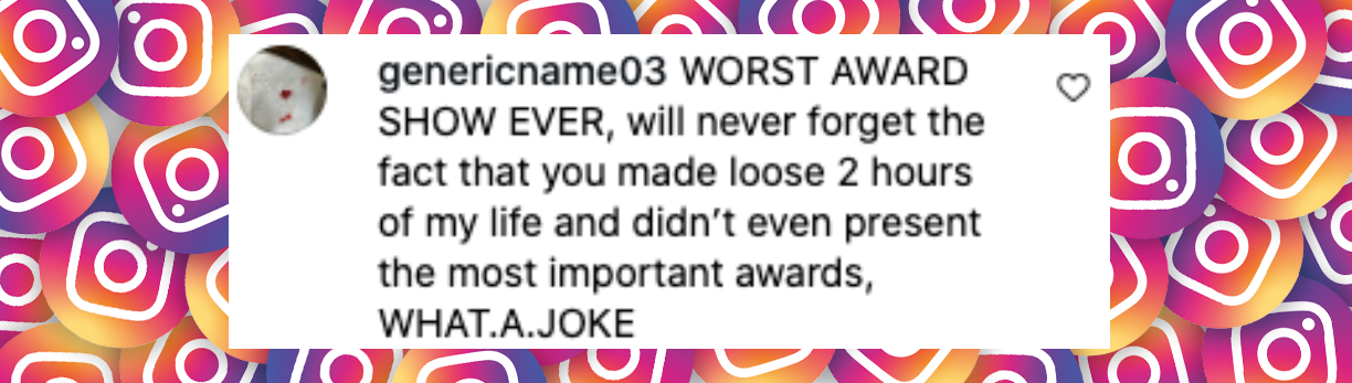 Netizen comment about the American Music Awards (AMAs), posted on May 27, 2025. | Source: Instagram/amas