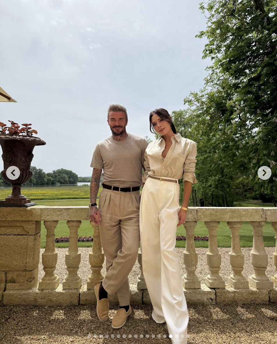 David and Victoria Beckham are seen in a photo shared on May 4, 2025 | Source: Instagram/victoriabeckham