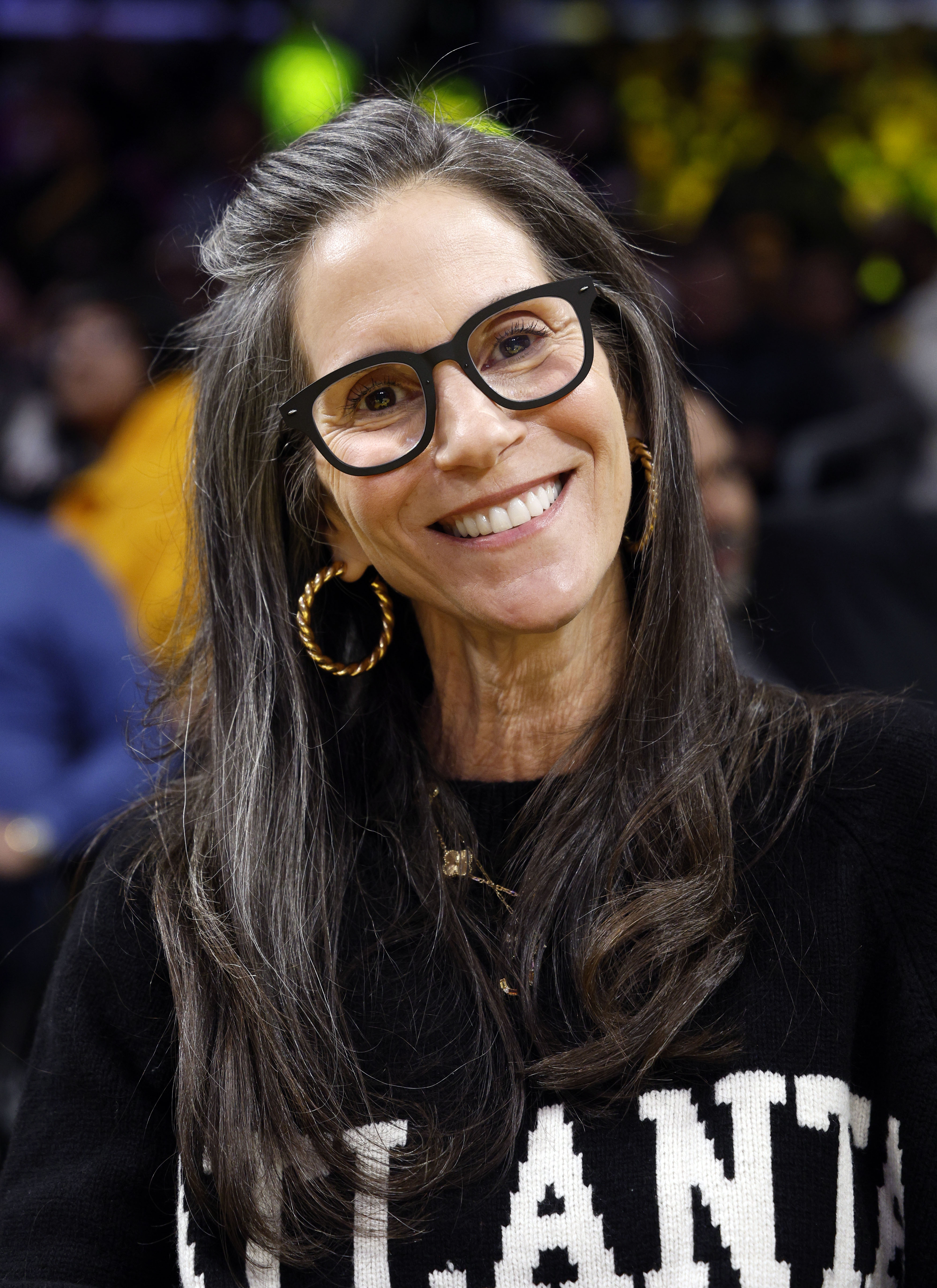 Jami Gertz attends the Los Angeles Lakers and Atlanta Hawks basketball game at Crypto.com Arena on January 3, 2025 | Source: Getty Images
