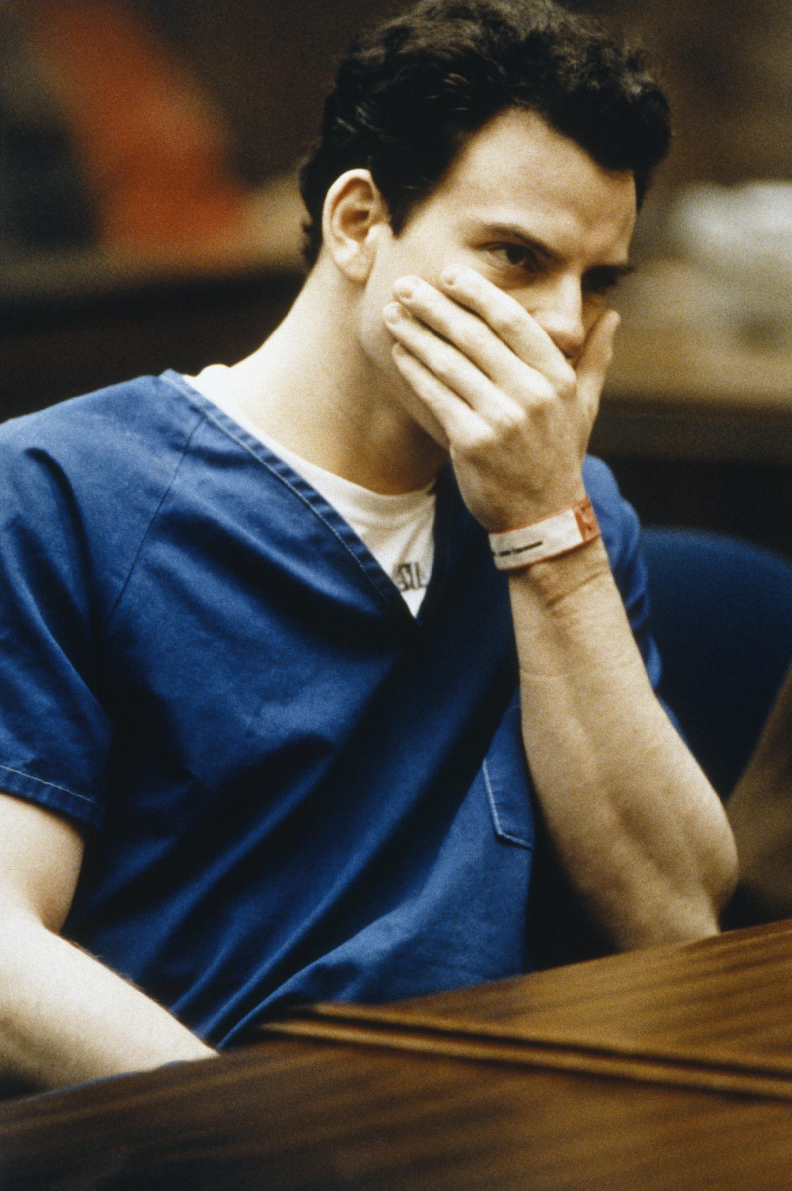 Erik Menendez on March 9, 1994 in Los Angeles, California. | Source: Getty Images