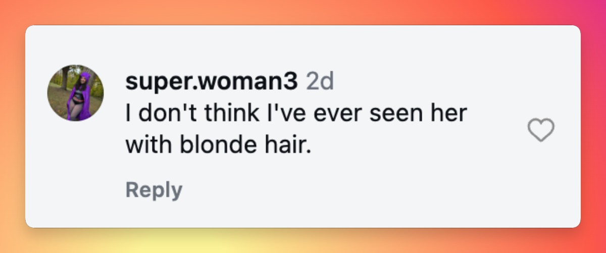 The actress's blonde look caught the attention of viewers, adding another layer to the reactions sparked by her video. | Source: Instagram/didyoucatchthistv