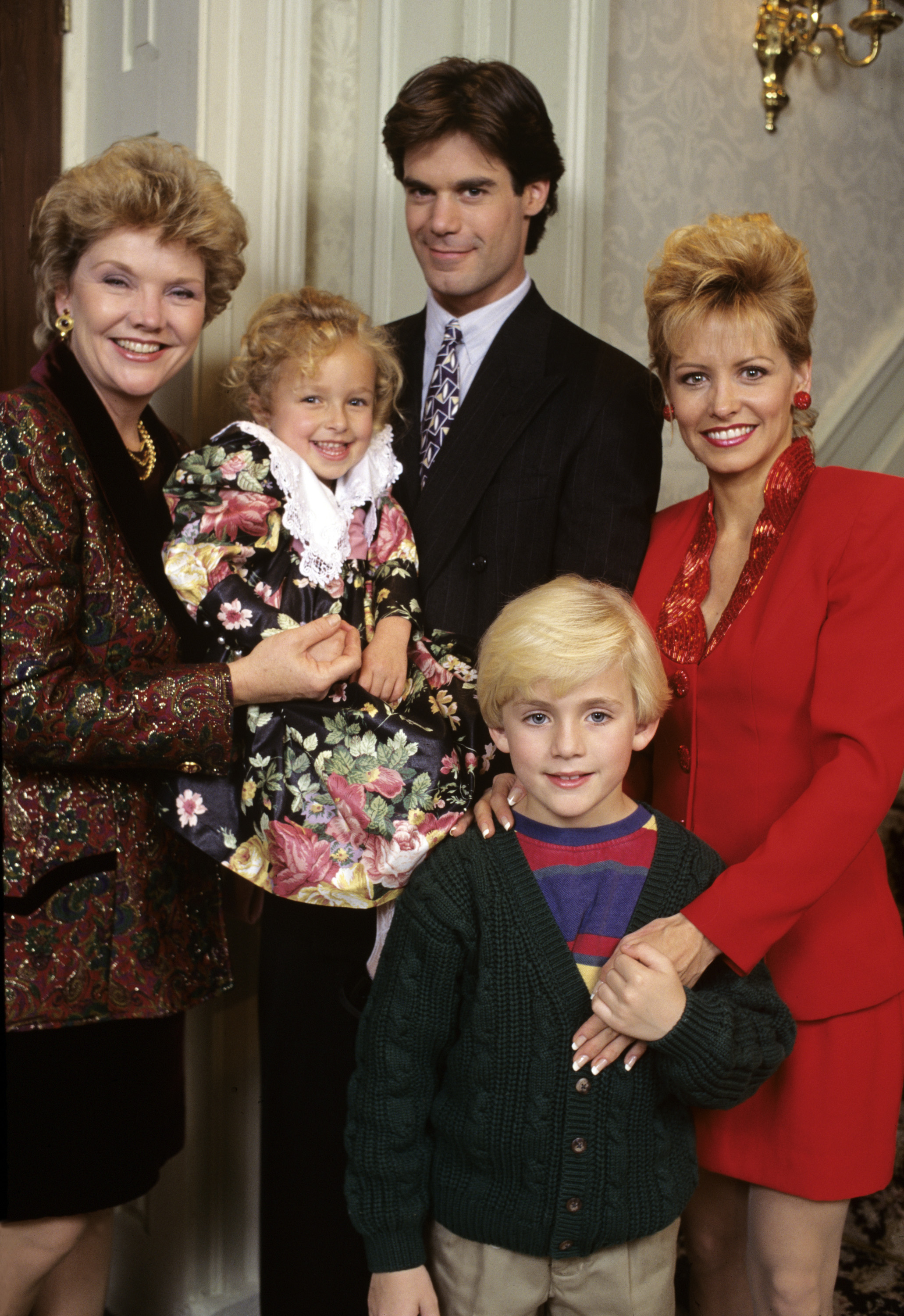 Hayden Panettiere, who started acting before she was barely a year old, touched audiences from an early age during her time on daytime television. In this photo, she posed with Erika Slezak, Tuc Watkins, Tyler Noyes, and Krista Tesreau for a promotional gallery shoot for "One Life to Live" on November 23, 1994.