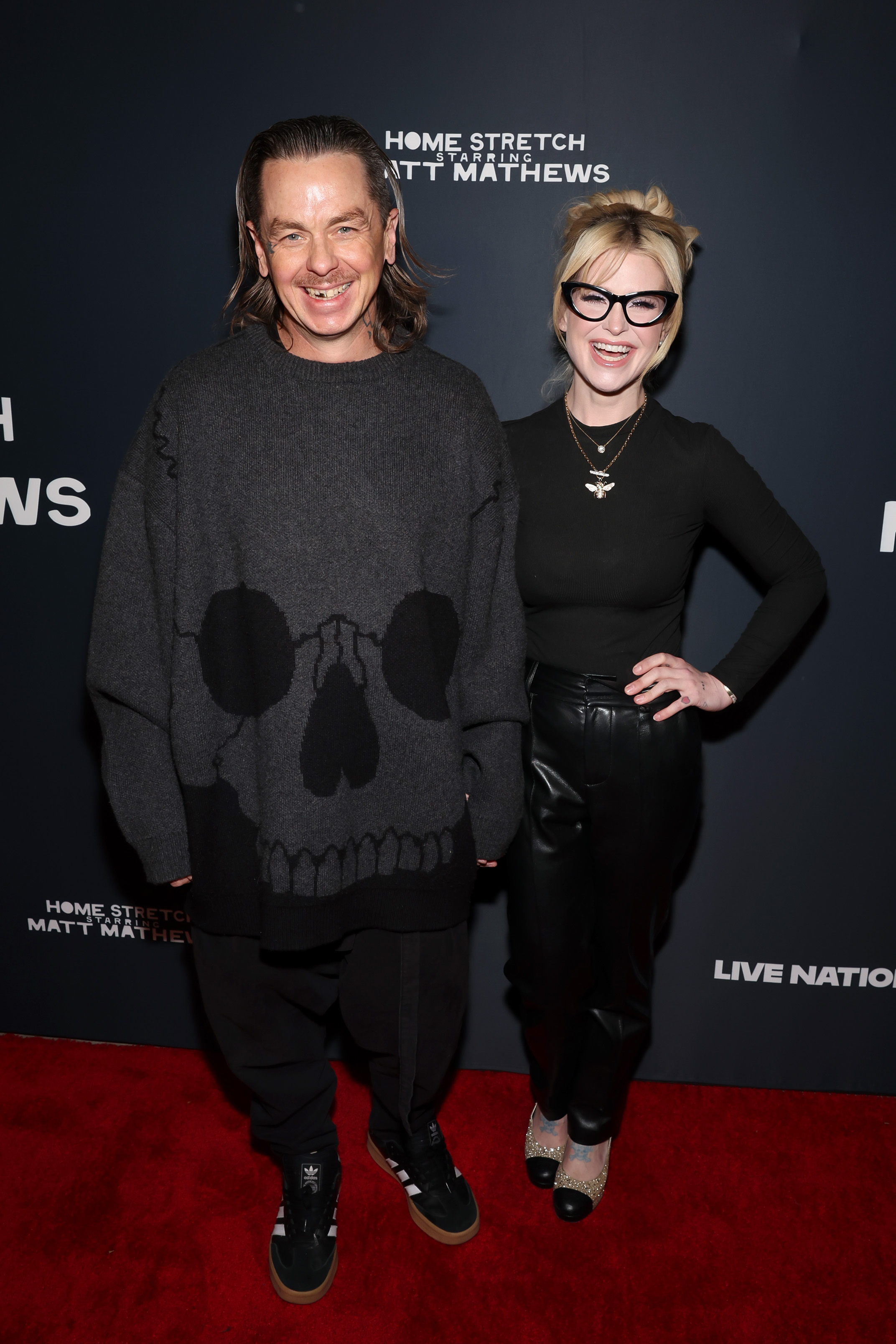 Kelly Osbourne and Sid Wilson at the Matt Mathews' Celebration of Boujee On A Budget Tour with Live Nation at The Peppermint Club in Los Angeles, California on November 20, 2024 | Source: Getty Images