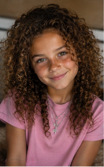 Here's what Jelly Roll and Bunnie Xo's curly-haired daughter could've looked like, through AI. | Source: ChatGPT