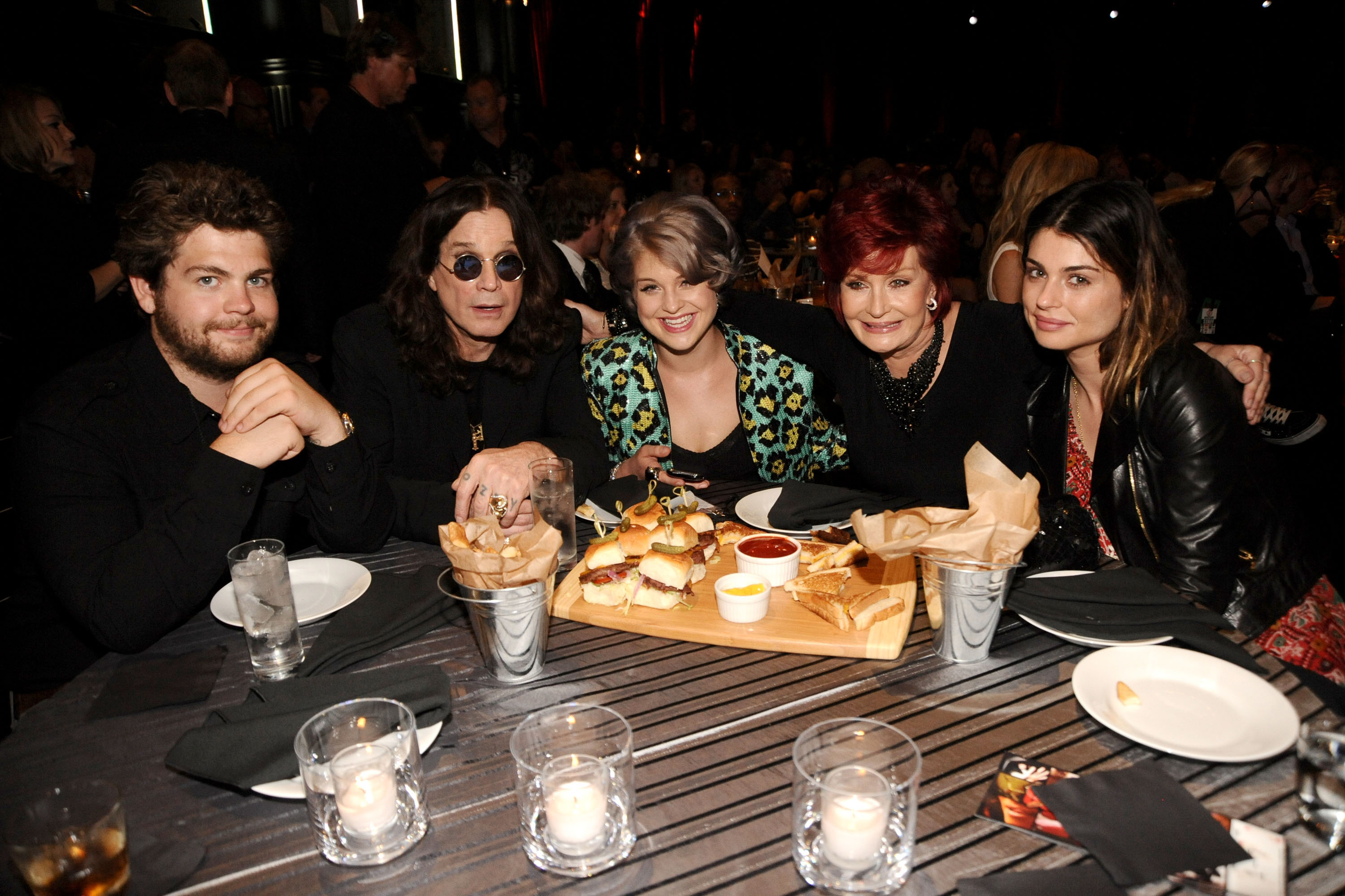 Jack, Ozzy, Kelly, Sharon, and Amy Osbourne attend Spike TV's 4th Annual Guys Choice Awards held at Sony Studios in Los Angeles, California, on June 5, 2010 | Source: Getty Images