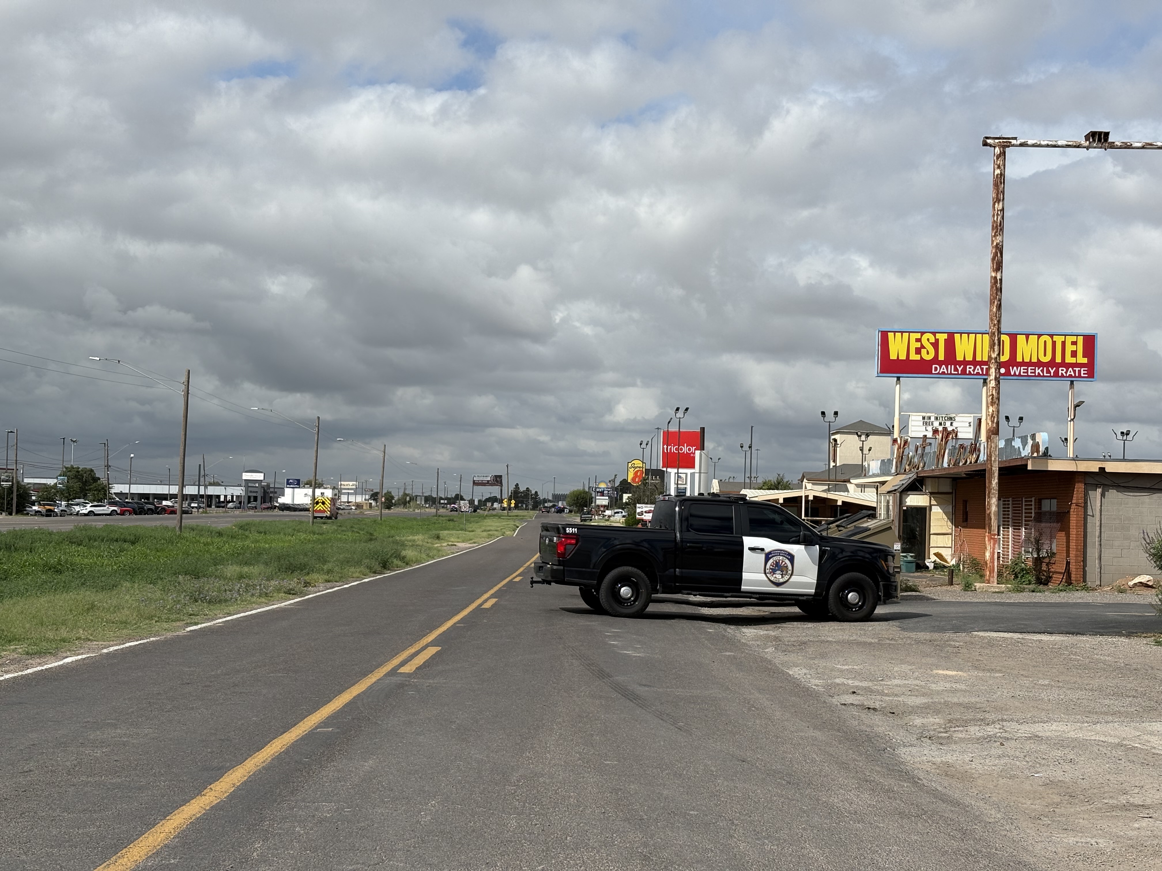 It was a normal Friday. As seen in this photo, law enforcement officers attended the scene of an active shooter investigation on West Wall Street on June 12, 2026, in Midland, Texas. | Source: Getty Images