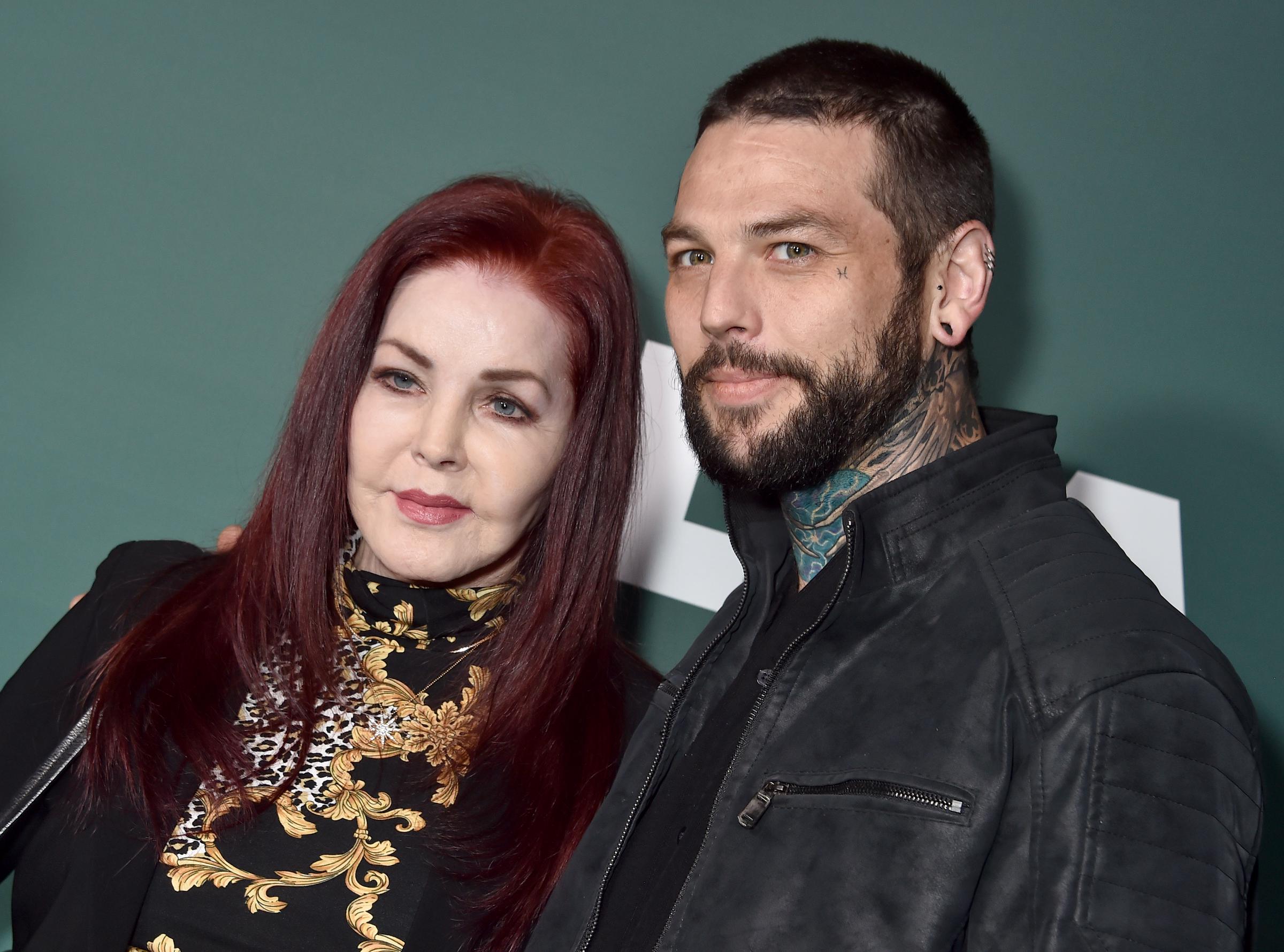 Priscilla Presley and her son Navarone Garcia are at Last Chance for Animals' 40th Anniversary Gala at Paramount Studios in California on October 19, 2024. | Source: Getty Images
