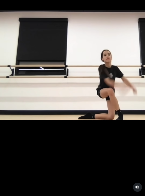 Fiona Lowe dances during a studio rehearsal, returning to practice just a month after her family lost their home in the Palisades Fire. Her teacher, Kendra Andrews, remembered her arriving with a “beaming bright smile” and later praised the hard work she put into perfecting her choreography.