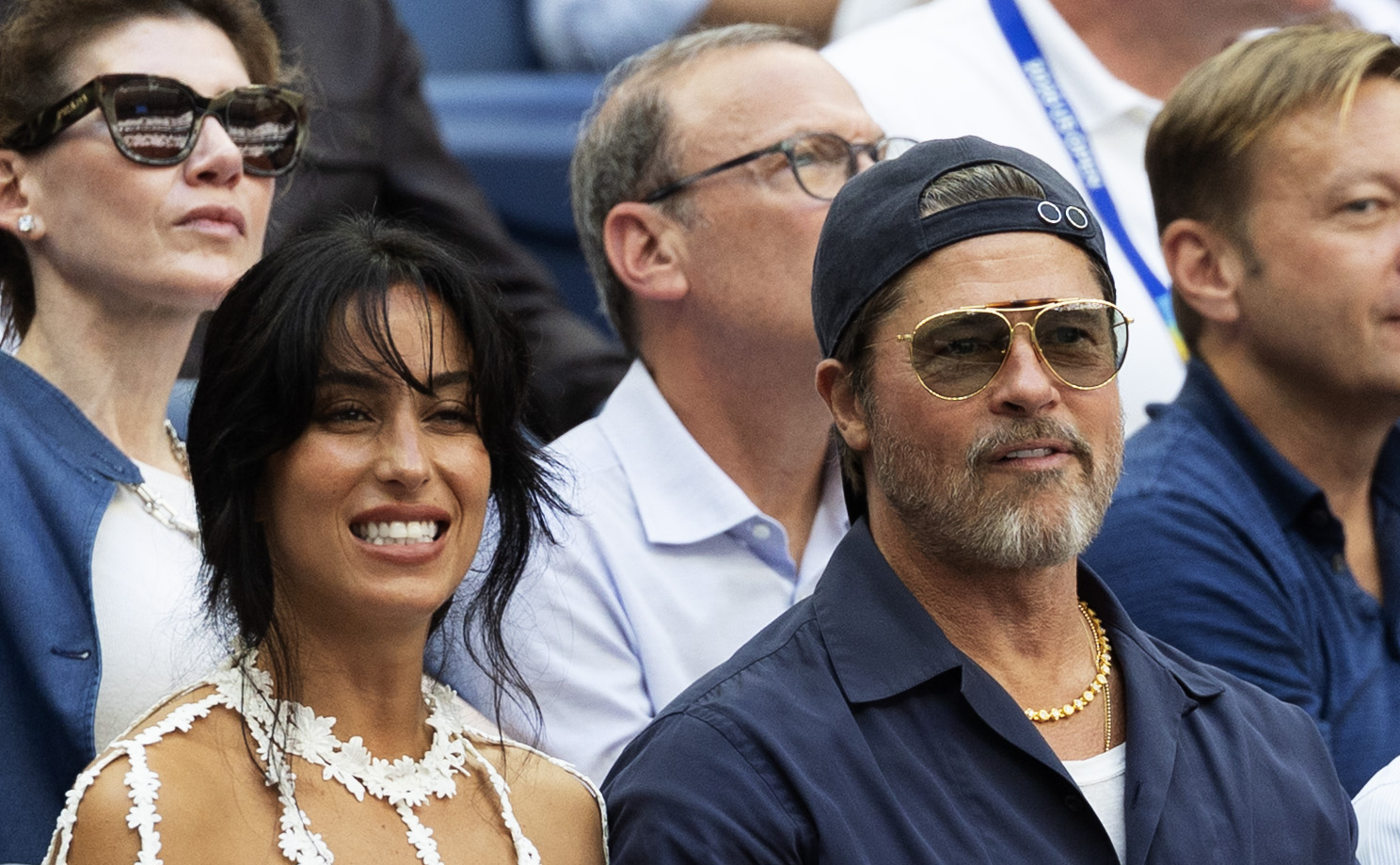 Brad Pitt and Ines de Ramon returned to the US Open on September 13 for the men's singles final between Alexander Zverev and Ben Shelton. De Ramon wore the white floral top that later drew a mix of reactions online.