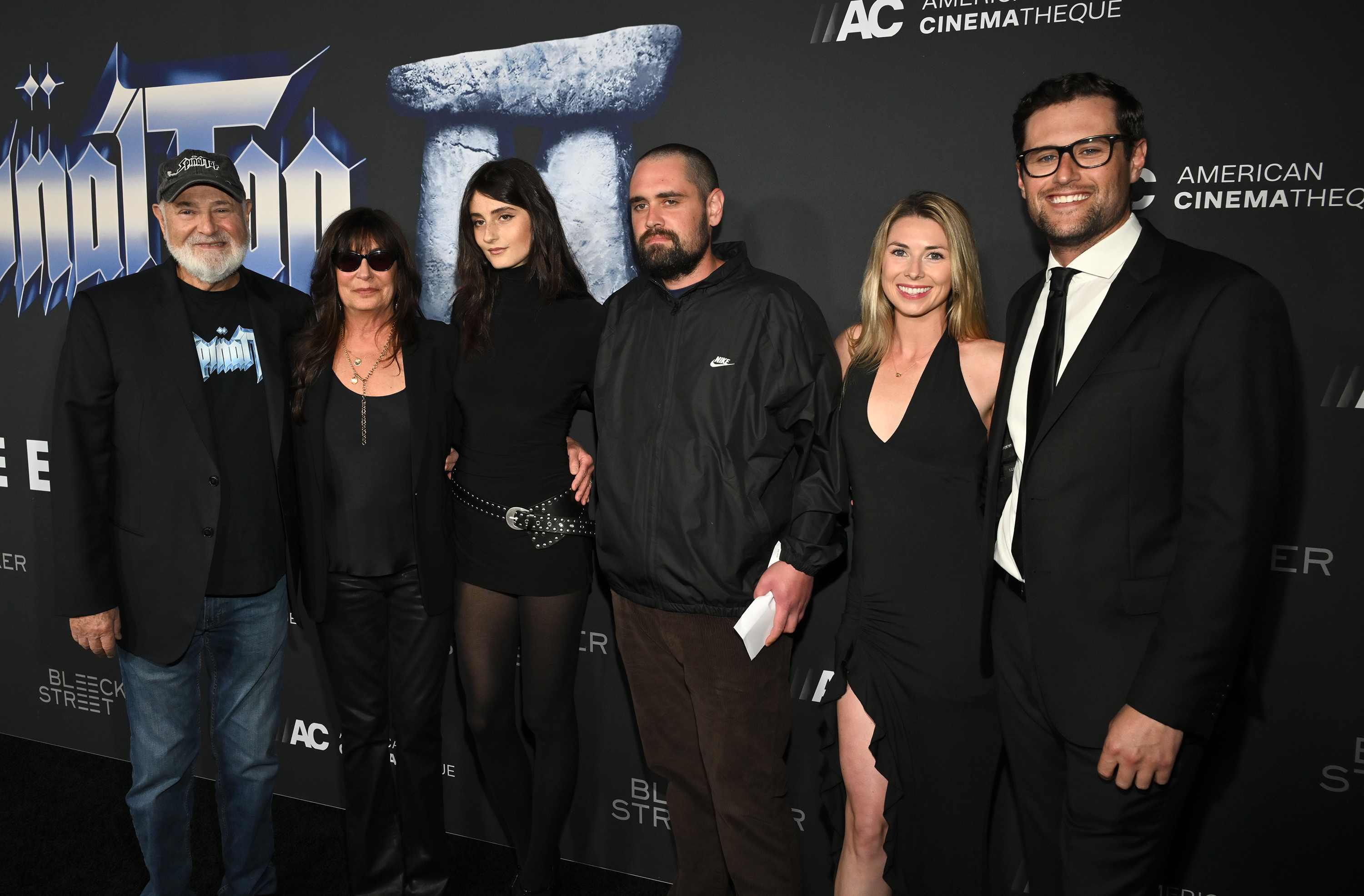 Rob Reiner and his family, Michele, Jake, Romy, Nick, and Tracy attend the "Spinal Tap II: The End Continues" Los Angeles premiere at the Egyptian Theater on September 9, 2025. | Source: Getty Images