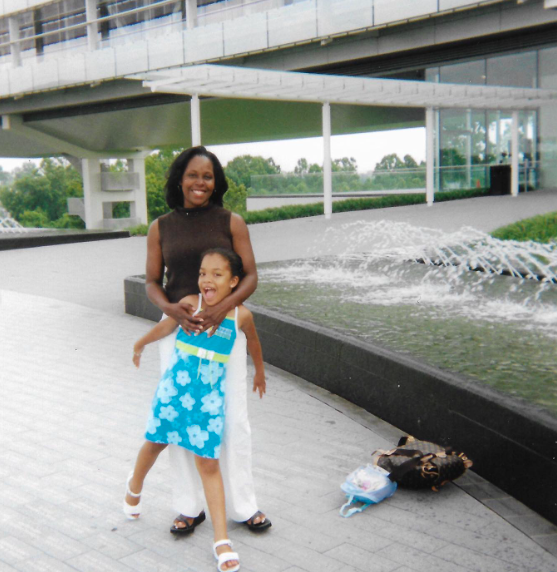 Karin Stanford and Ashley Jackson sharing a sweet mother-daughter moment, posted on October 27, 2019. | Source: Instagram/ashleylavernejackson