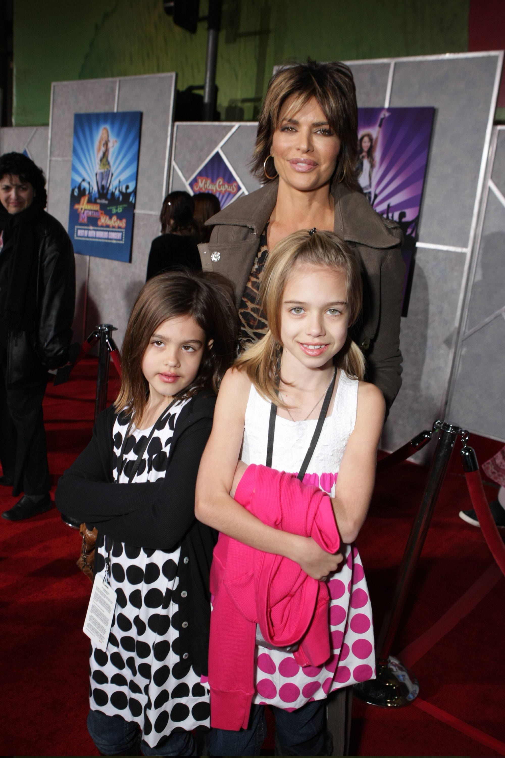 Delilah Belle Hamlin, the reality star, and Amelia Gray Hamlin at the world premiere of Walt Disney Pictures' "Hannah Montana & Miley Cyrus: Best of Both World Concert" on January 17, 2008, at the El Capitan Theatre in Hollywood, California | Source: Getty Images