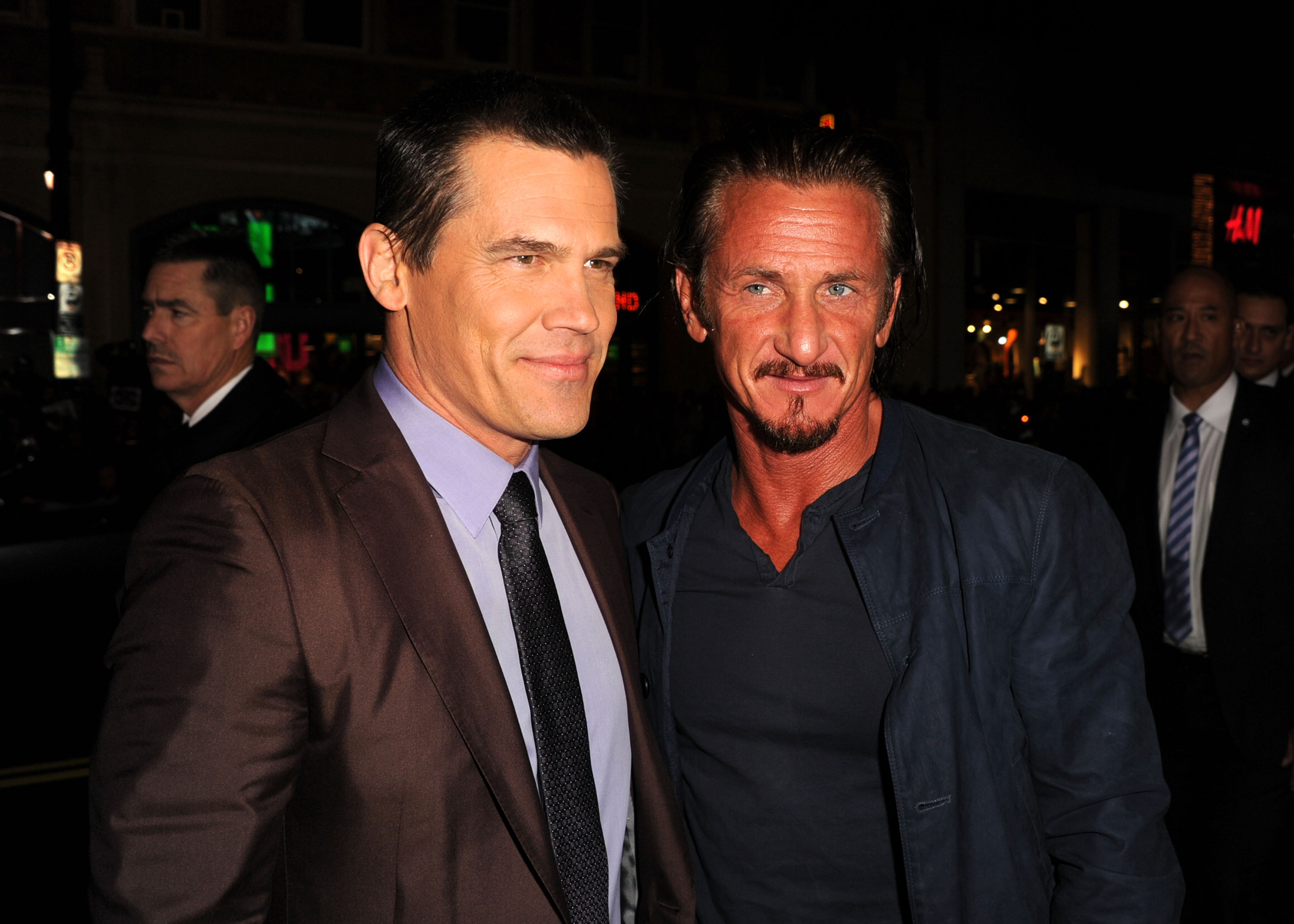 Josh Brolin and Sean Penn at Grauman's Chinese Theatre in Hollywood, California on January 7, 2025. | Source: Getty Images