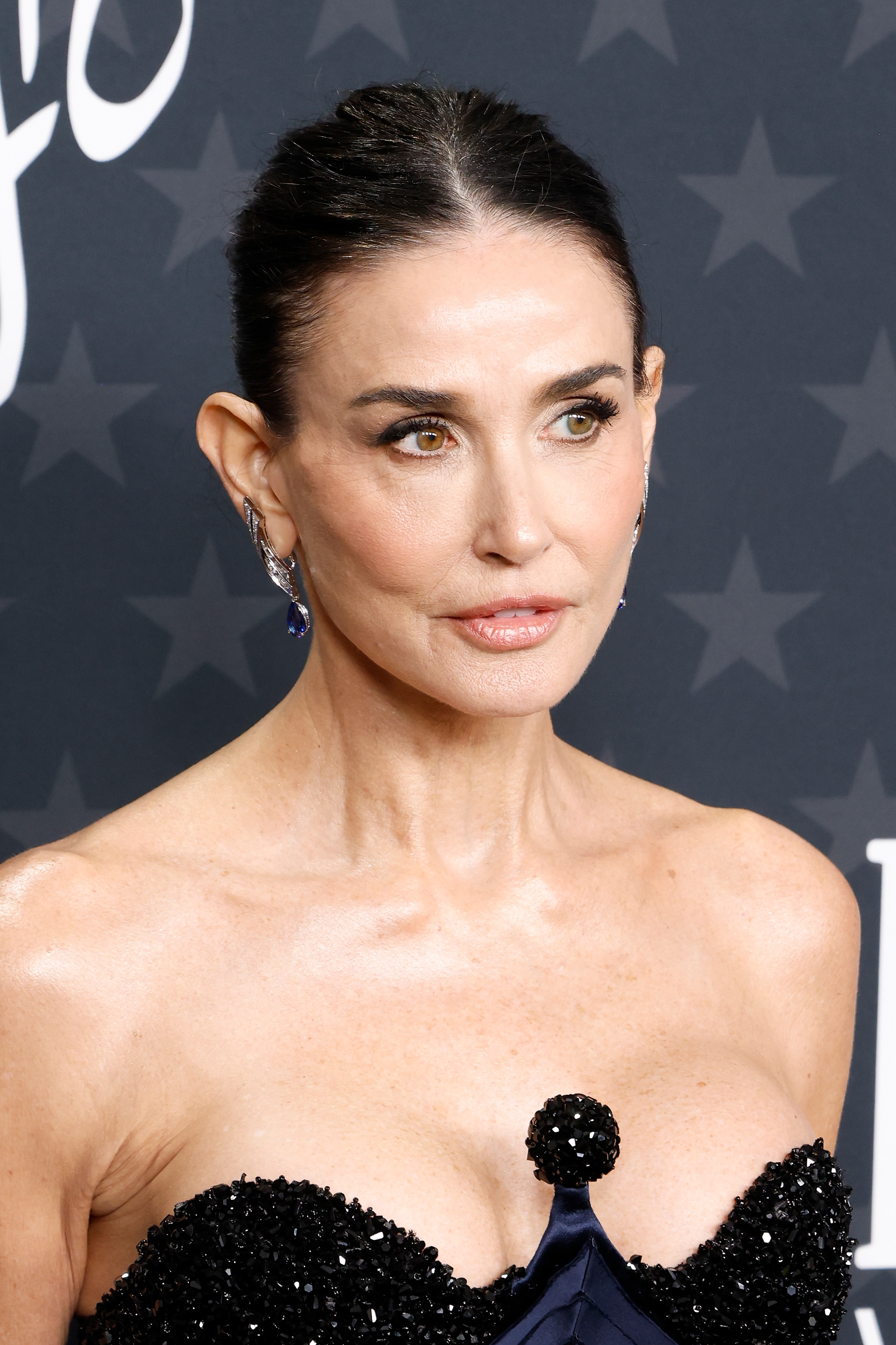 Demi Moore attends the 2025 Critics Choice Awards at Barker Hangar on February 07, 2025, in Santa Monica, California. | Source: Getty Images