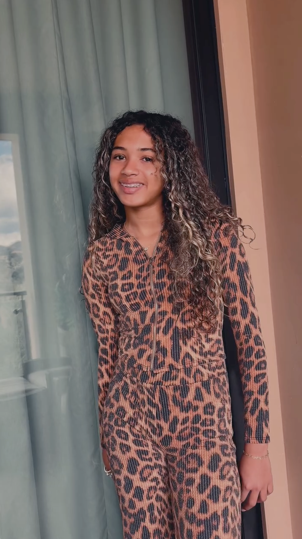 Royalty Brown poses in a bold leopard-print set, showing off her confident style, as posted on April 19, 2026 | Source: Instagram/missroyaltybrown