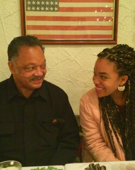 Jesse Jackson and Ashley Jackson smiling at each other, posted on October 8, 2025. | Source: Instagram/ashleylavernejackson