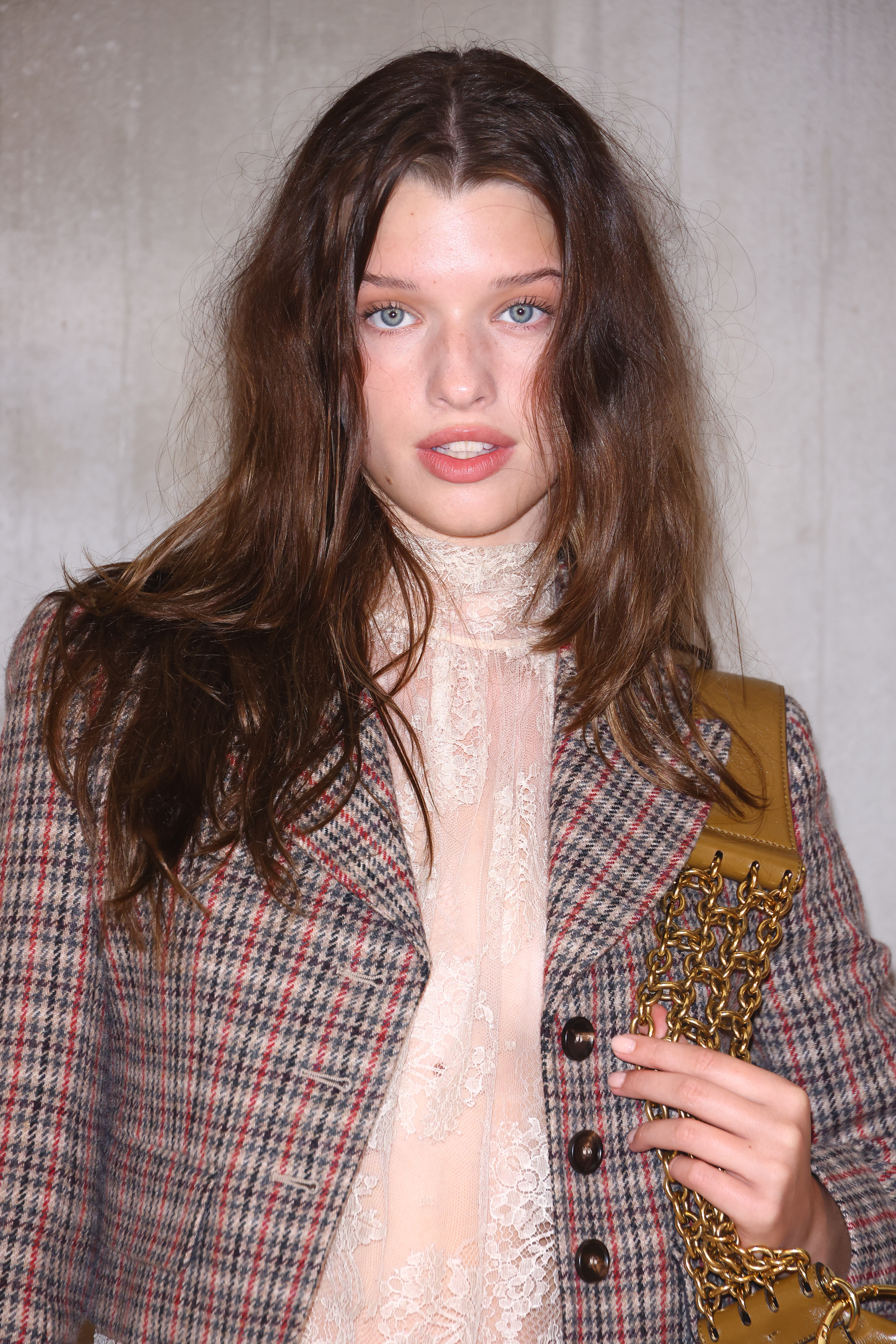 Ever Anderson, 16, attended the Chloé Womenswear Spring-Summer 2025 show as part of Paris Fashion Week on September 26, 2024, in France.