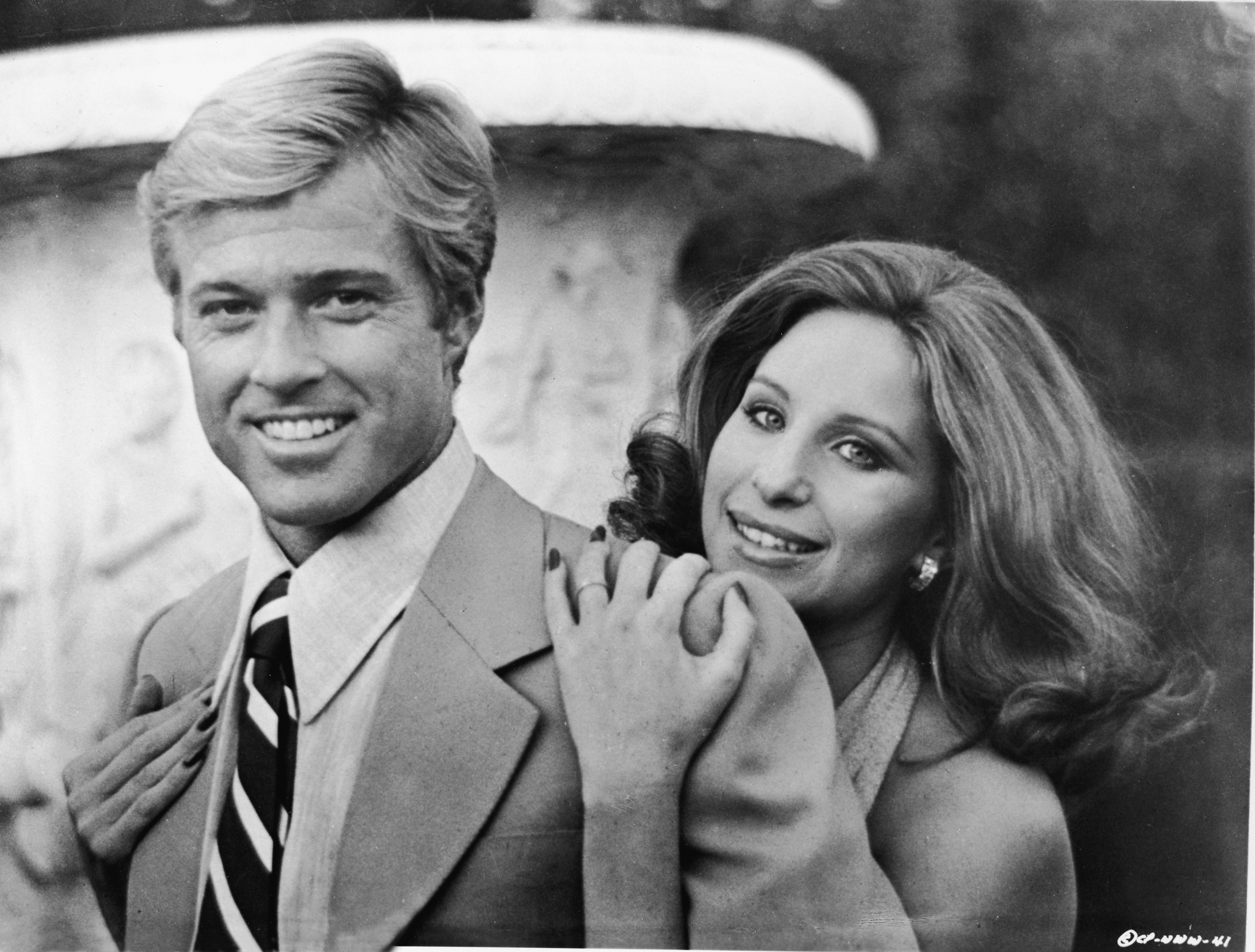 Barbra Streisand and Robert Redford on the set of "The Way We Were" in 1973. | Source: Getty Images