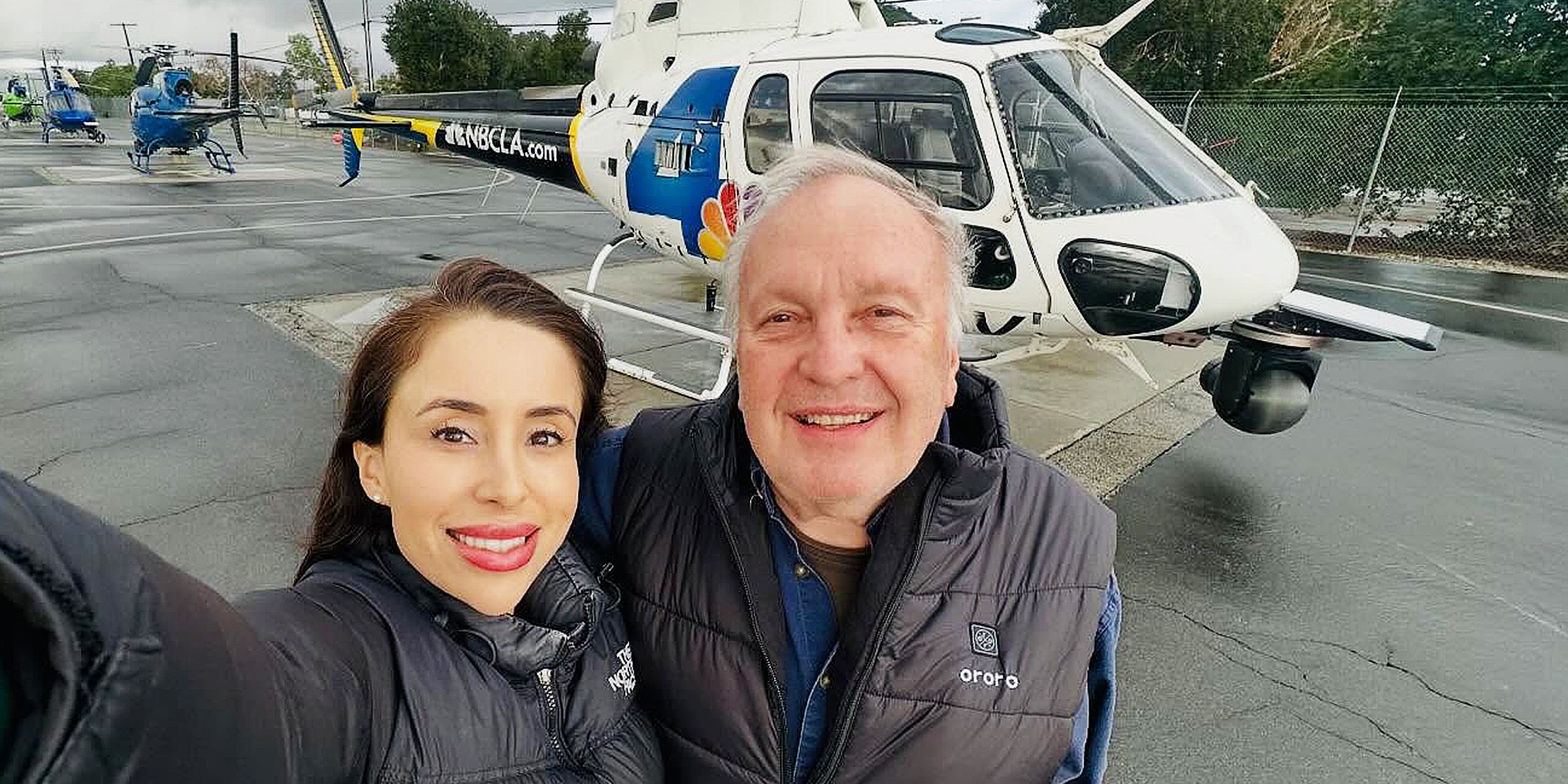 Reporter Eliana “Eli” Moreno and Pilot George Marciniw | Source: Facebook/George Marciniw