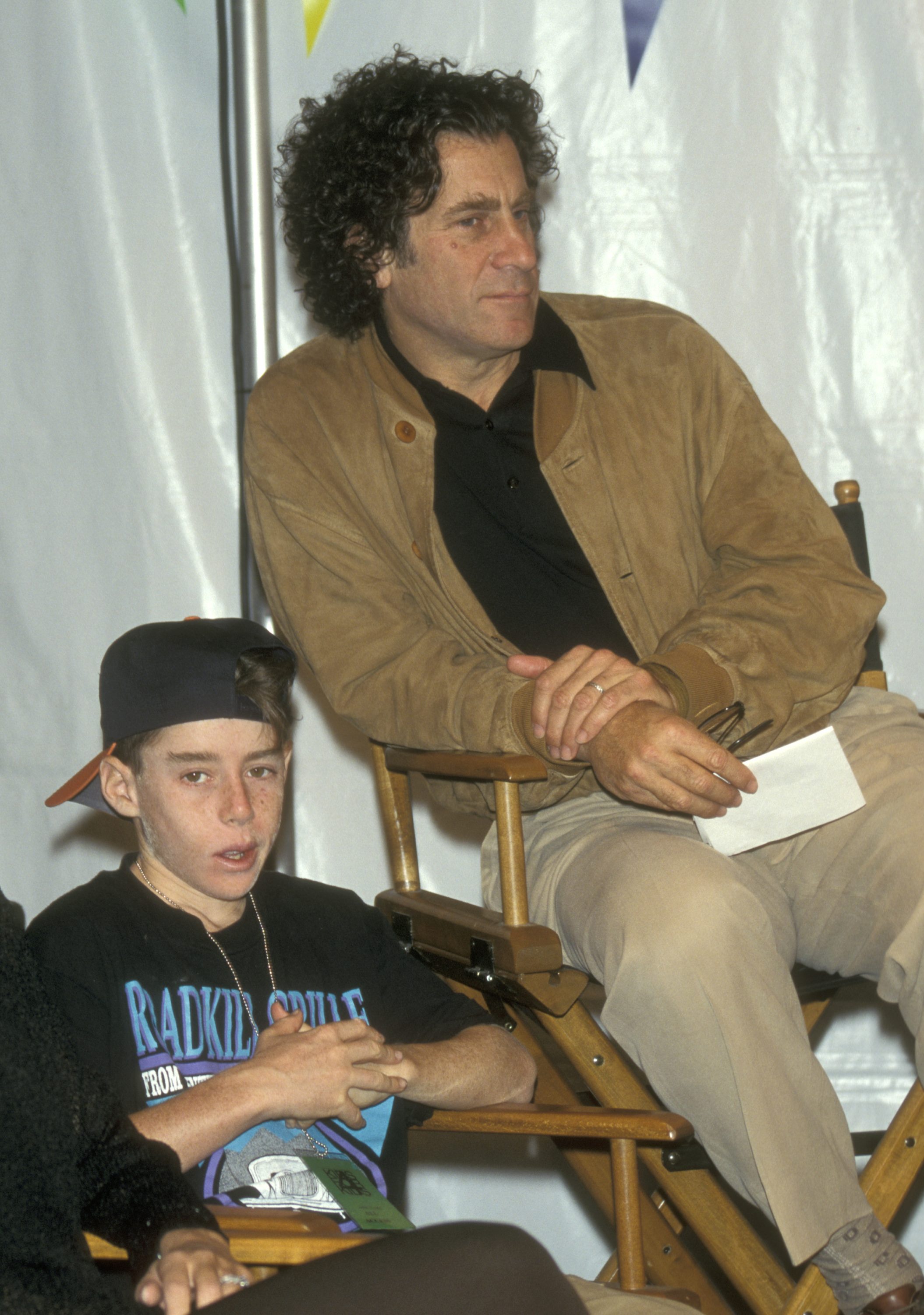 Paul Michael Glaser and Jake Glaser attend the Fifth Annual 'Kids for Kids' Celebrity Carnival to Benefit the Elizabeth Glaser Pediatric AIDS Foundation on April 13, 1997, at Industria Superstudio in New York City | Source: Getty Images