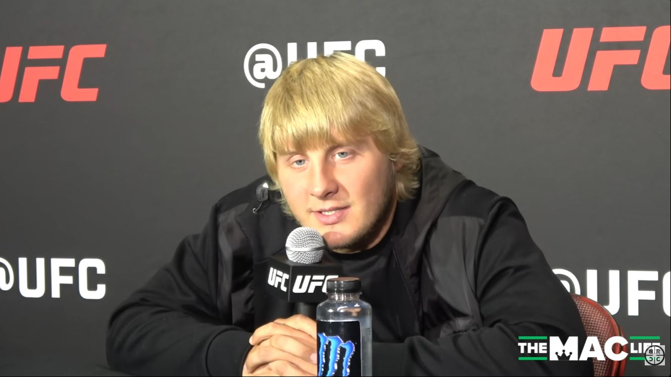 Paddy Pimblett appeared noticeably different from his fight-night form during an interview published on August 14, 2022, only about three weeks after his victory over Jordan Leavitt. During the conversation, "The Baddy" revealed that he had already climbed to "about 200 [pounds]," roughly 45 pounds above the lightweight mark he had reached before stepping into the Octagon. | Source: YouTube/TheMacLife